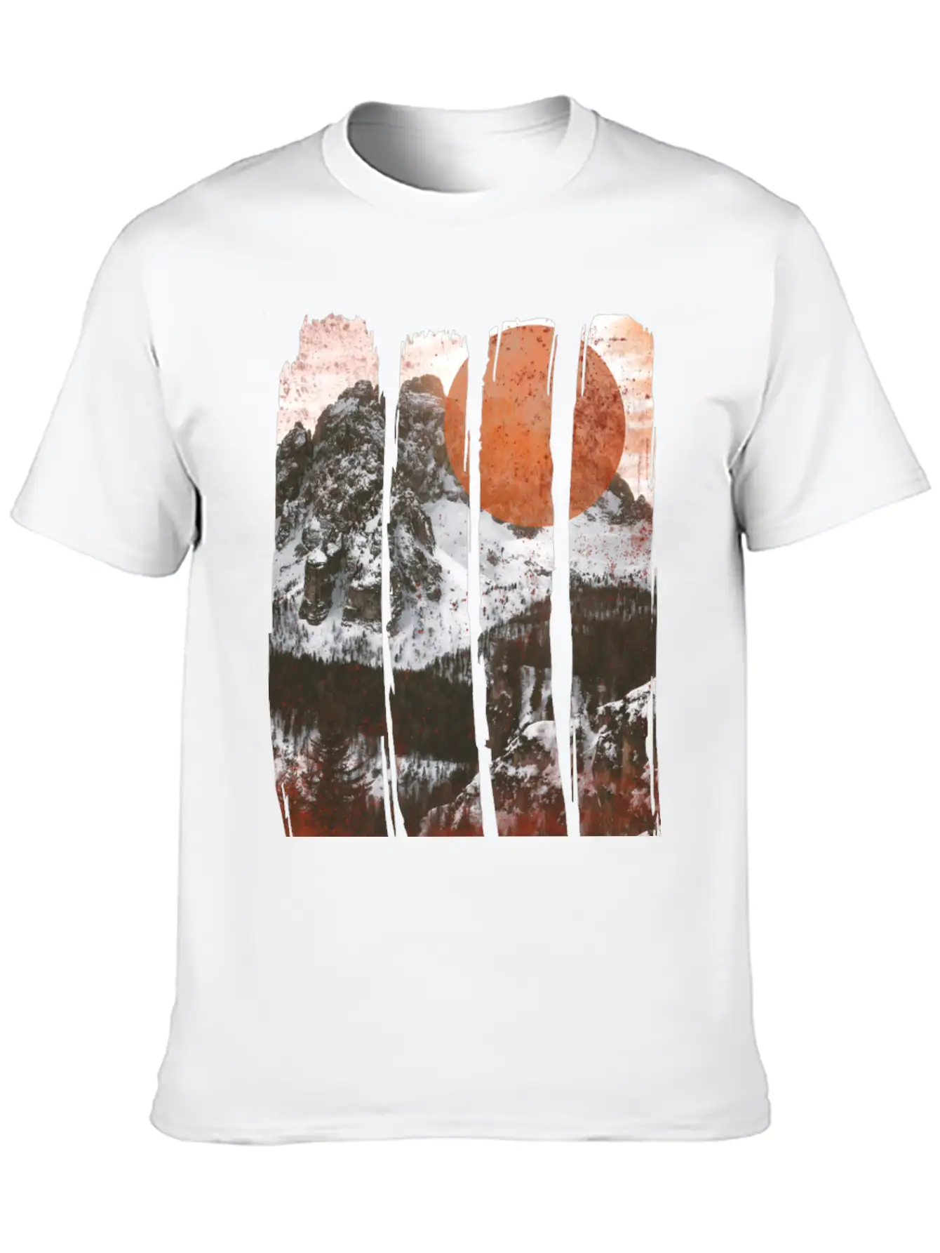 Winter Landscape Classic Cotton Tee – Unisex Comfort For Any Season