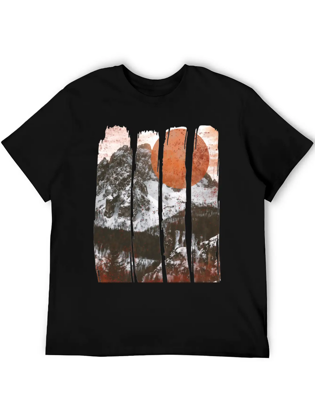 Winter Landscape Classic Cotton Tee – Unisex Comfort For Any Season