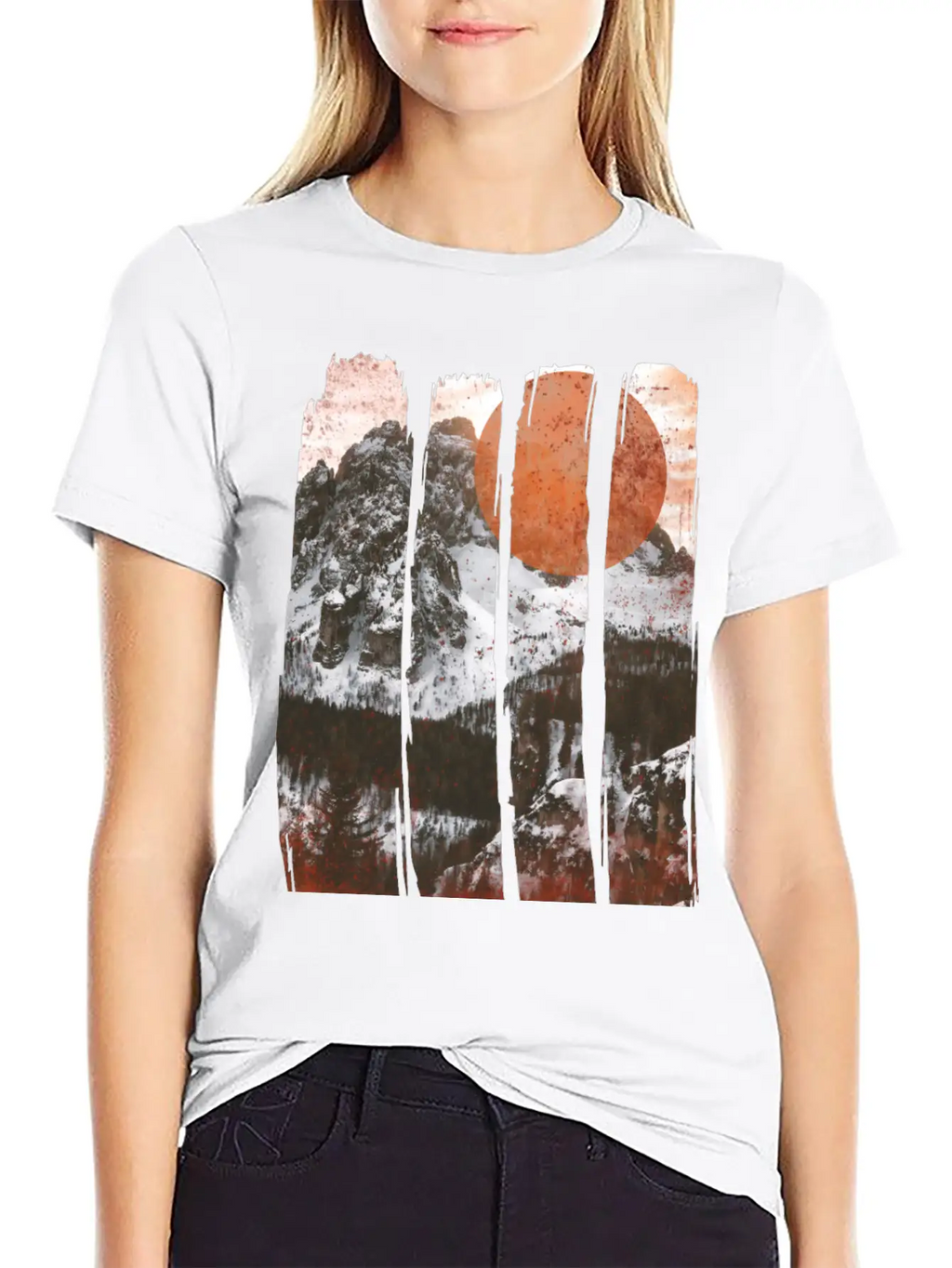 Winter Landscape Classic Cotton Tee – Unisex Comfort For Any Season