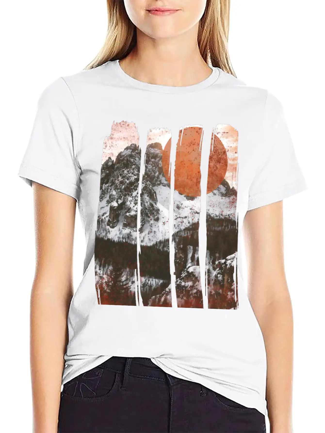 Winter Landscape Classic Cotton Tee – Unisex Comfort For Any Season