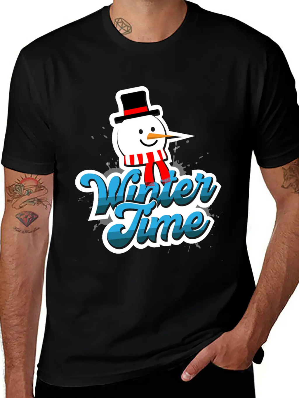 Winter Time Unisex Casual T-Shirt – Clean Design For Daily Comfort