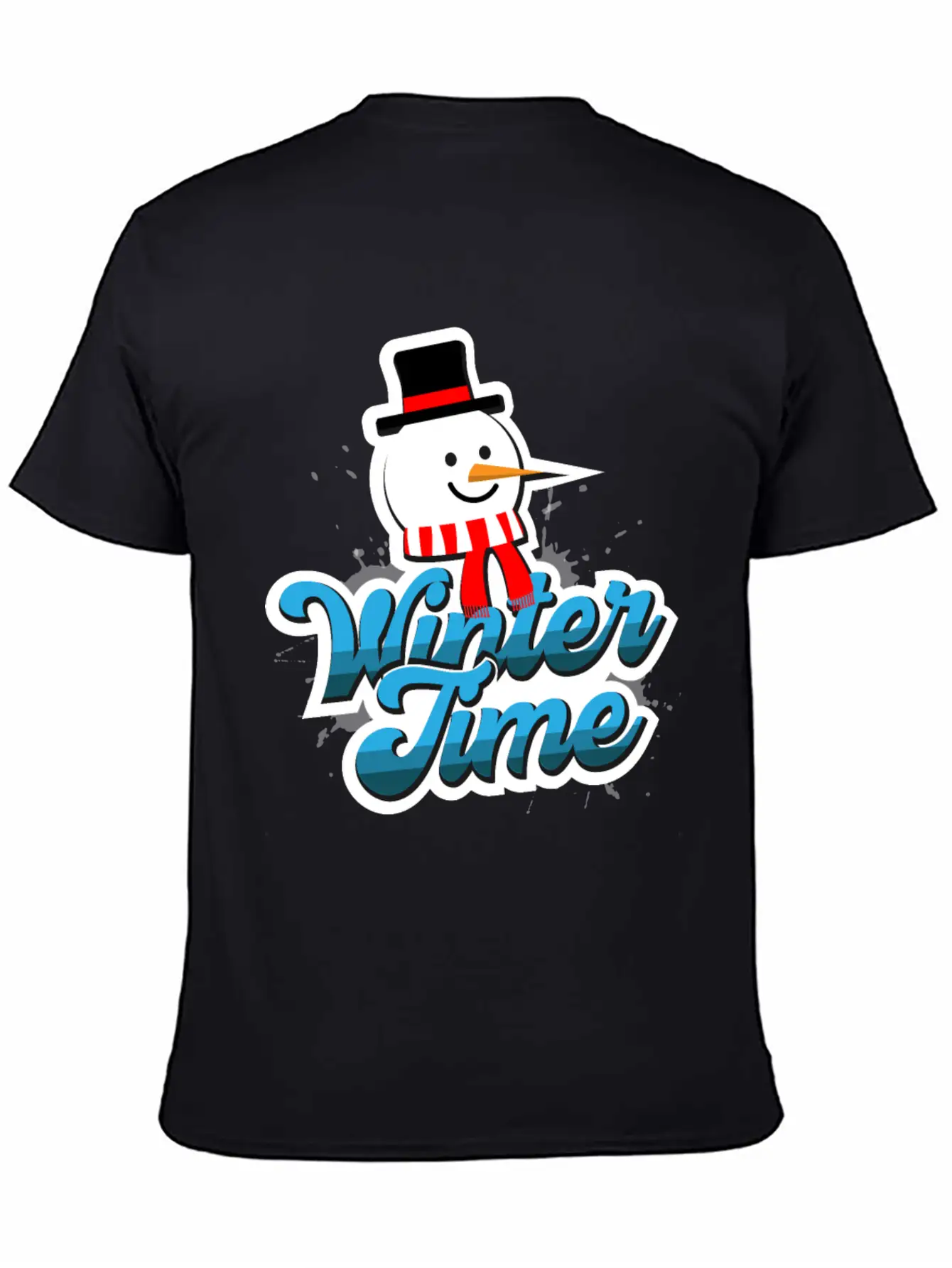 Winter Time Unisex Casual T-Shirt – Clean Design For Daily Comfort