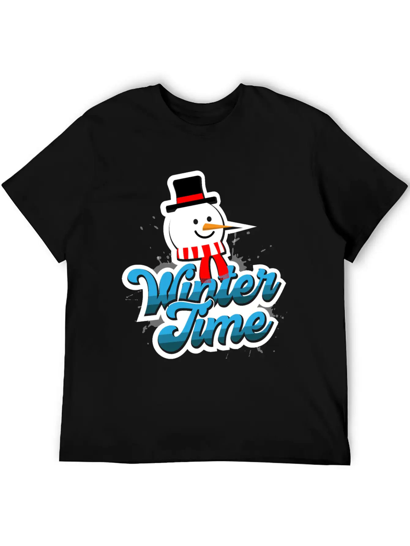Winter Time Unisex Casual T-Shirt – Clean Design For Daily Comfort