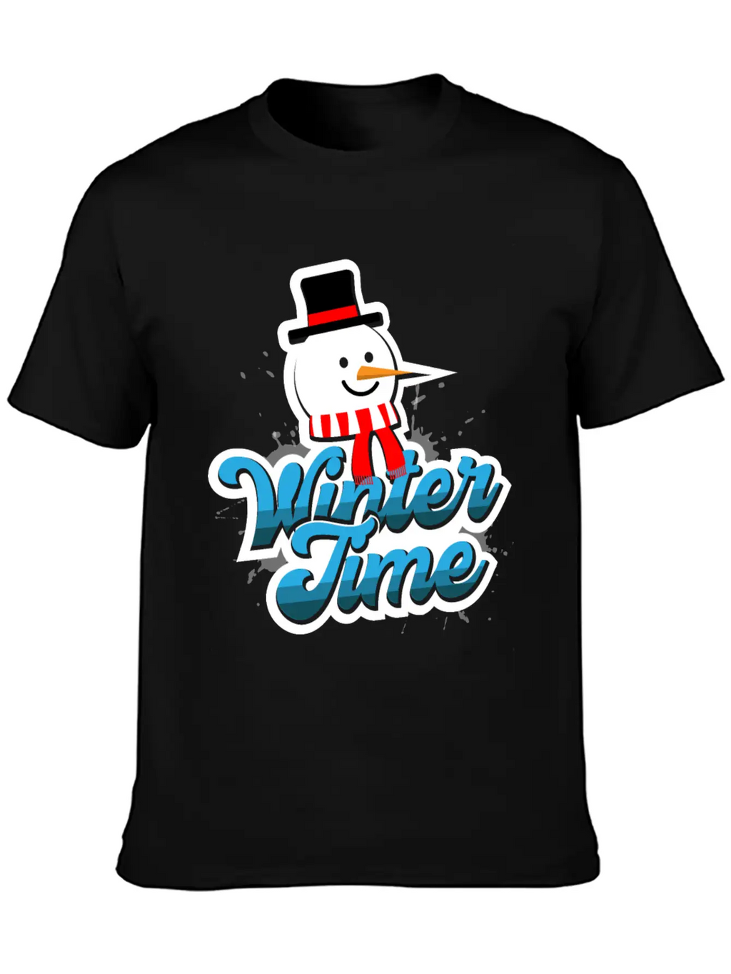 Winter Time Unisex Casual T-Shirt – Clean Design For Daily Comfort