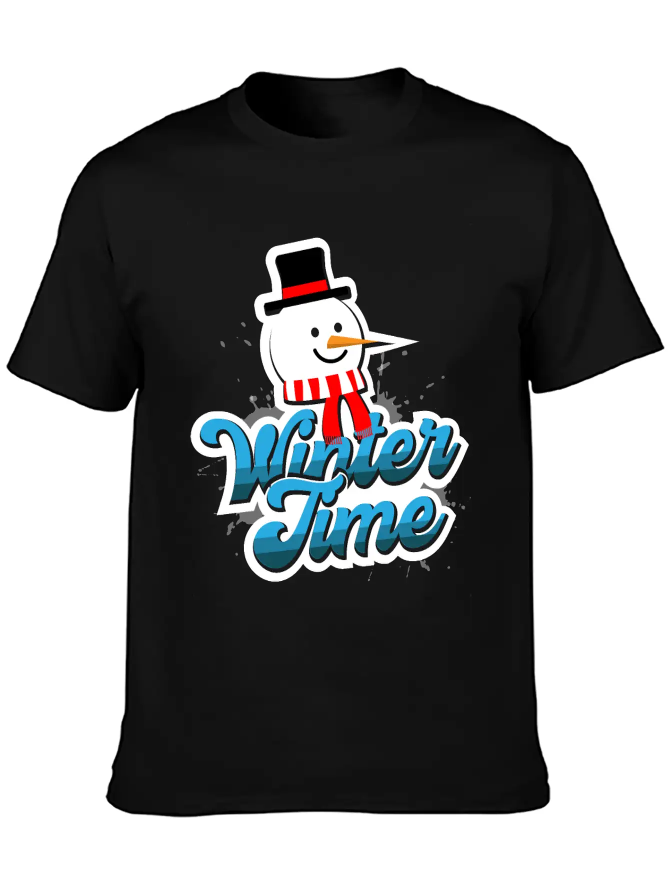 Winter Time Unisex Casual T-Shirt – Clean Design For Daily Comfort