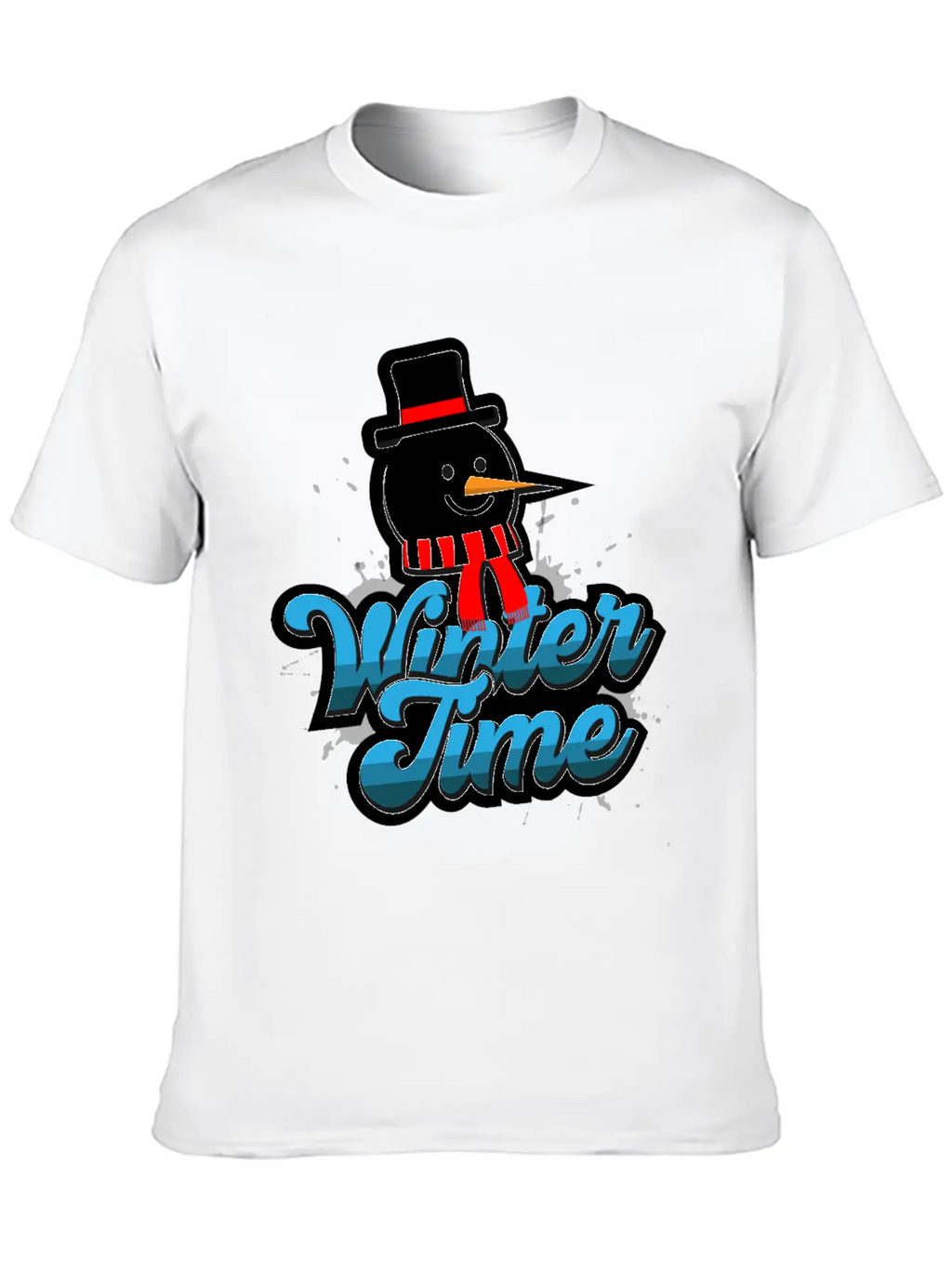 Winter Time Unisex Casual T-Shirt – Clean Design For Daily Comfort