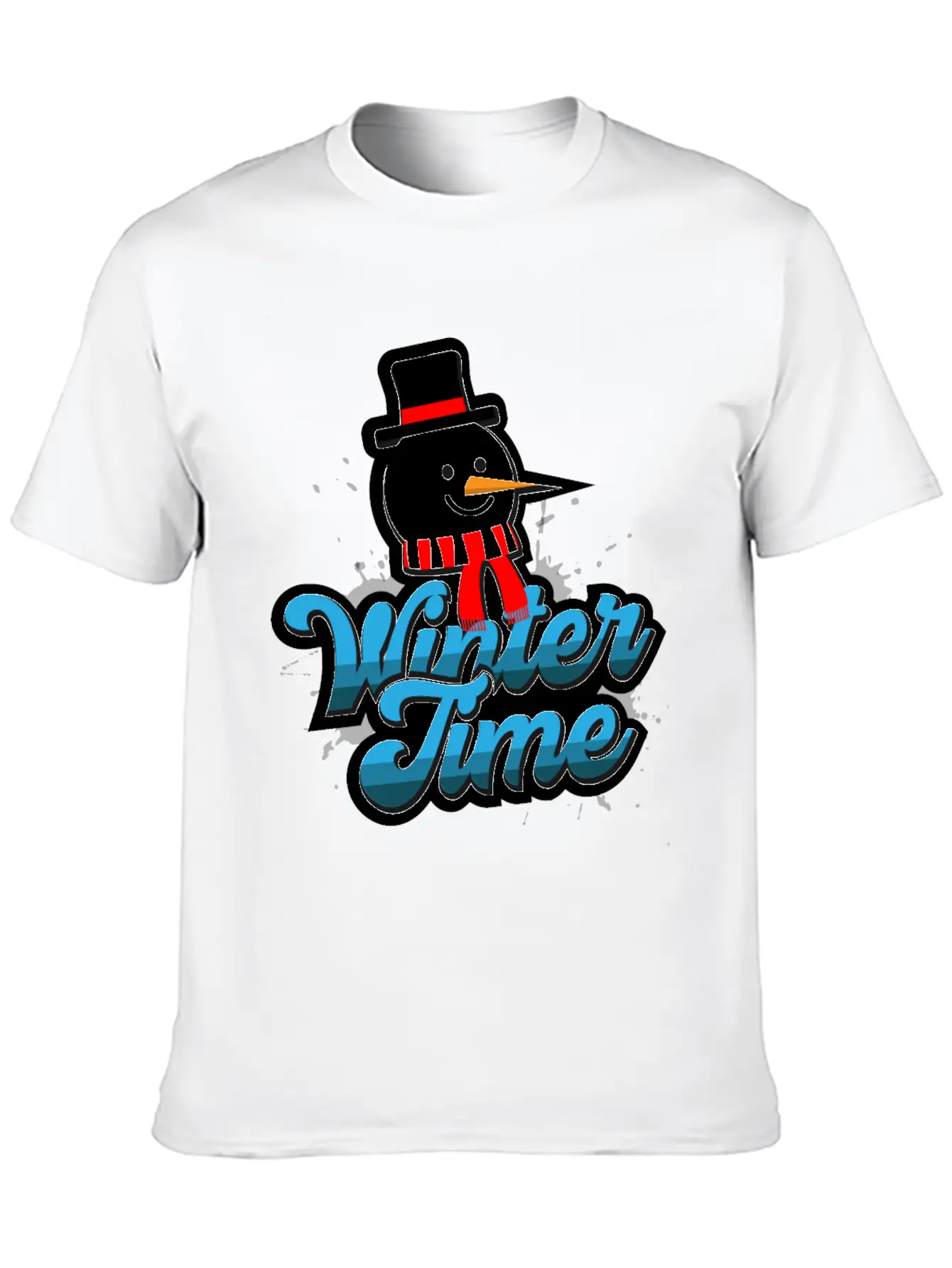 Winter Time Unisex Casual T-Shirt – Clean Design For Daily Comfort