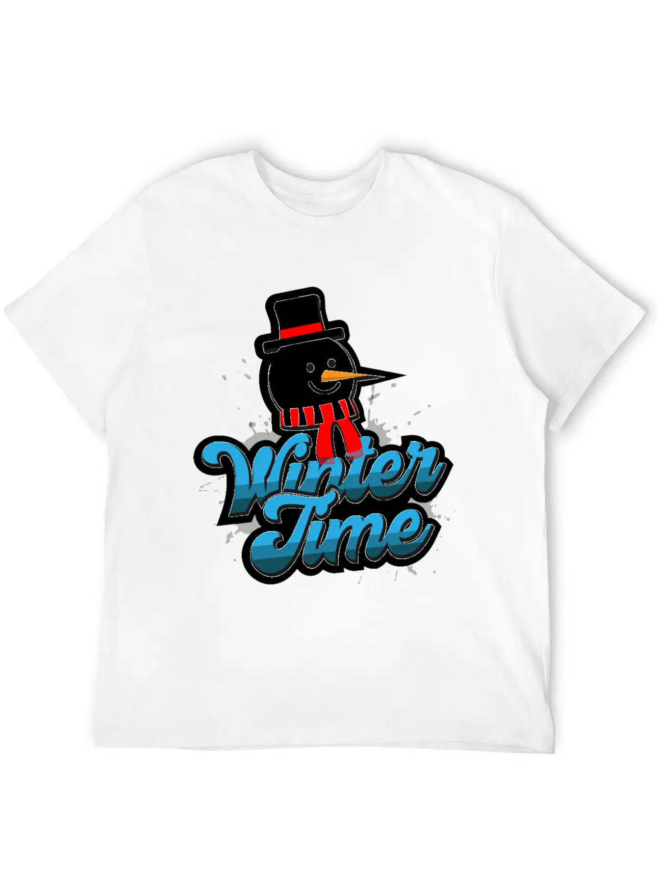 Winter Time Unisex Casual T-Shirt – Clean Design For Daily Comfort