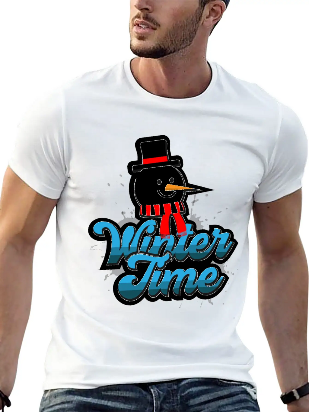 Winter Time Unisex Casual T-Shirt – Clean Design For Daily Comfort