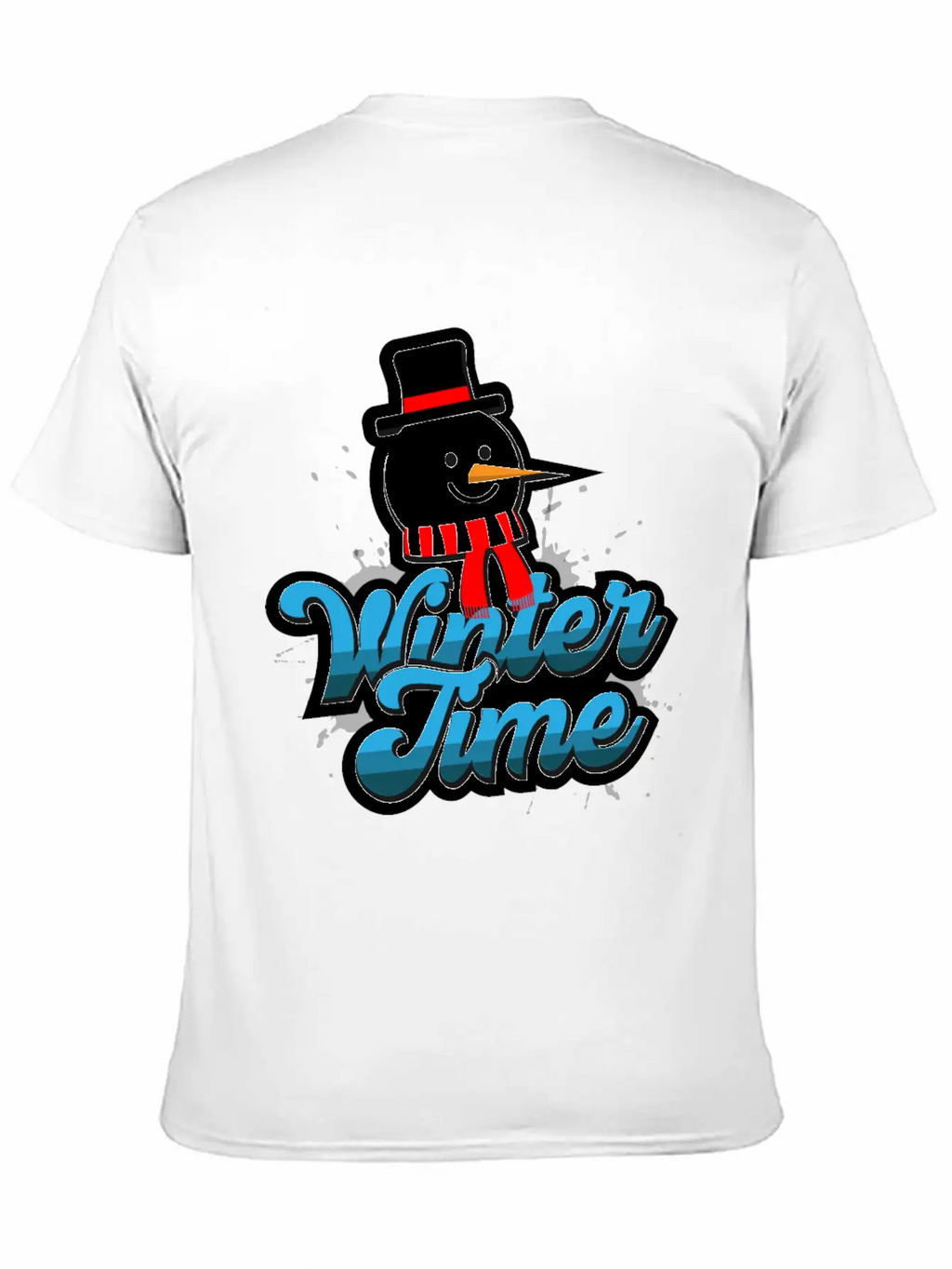 Winter Time Unisex Casual T-Shirt – Clean Design For Daily Comfort