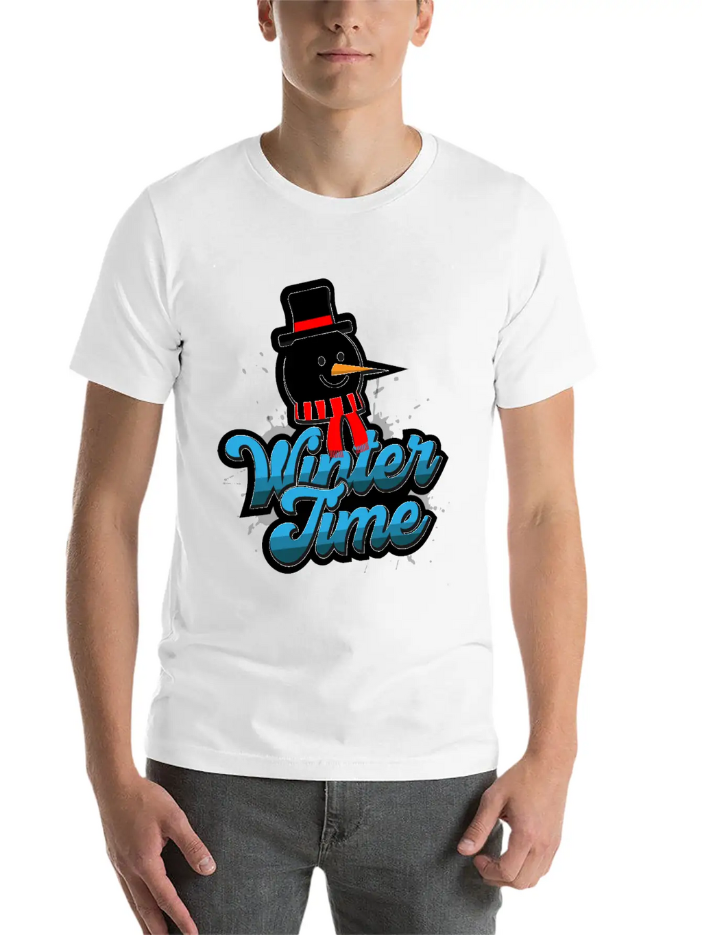 Winter Time Unisex Casual T-Shirt – Clean Design For Daily Comfort