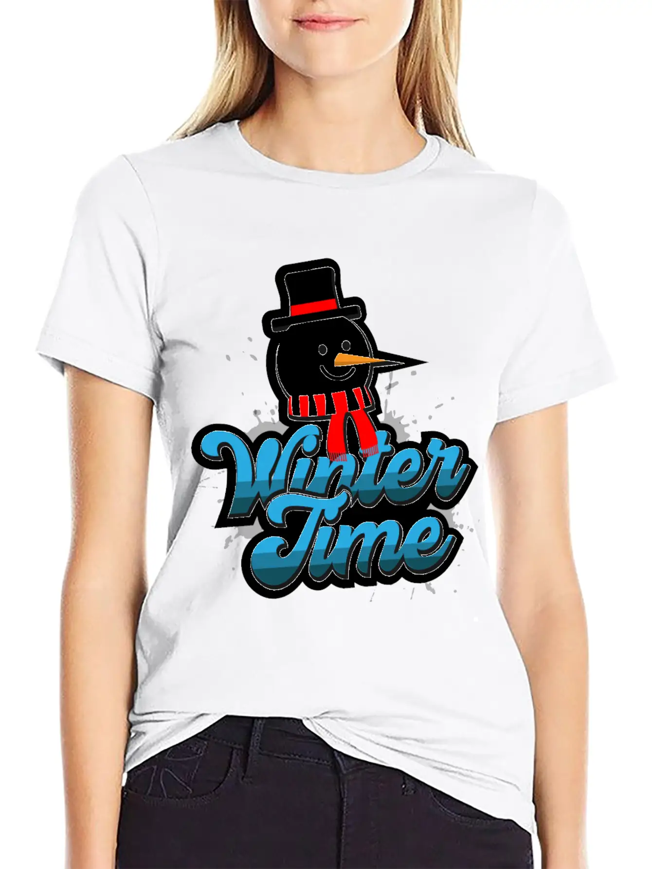 Winter Time Unisex Casual T-Shirt – Clean Design For Daily Comfort
