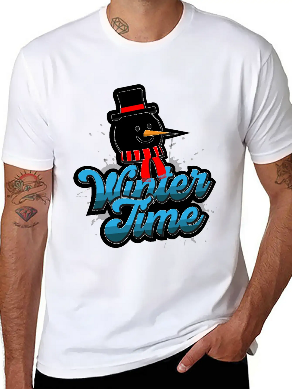Winter Time Unisex Casual T-Shirt – Clean Design For Daily Comfort