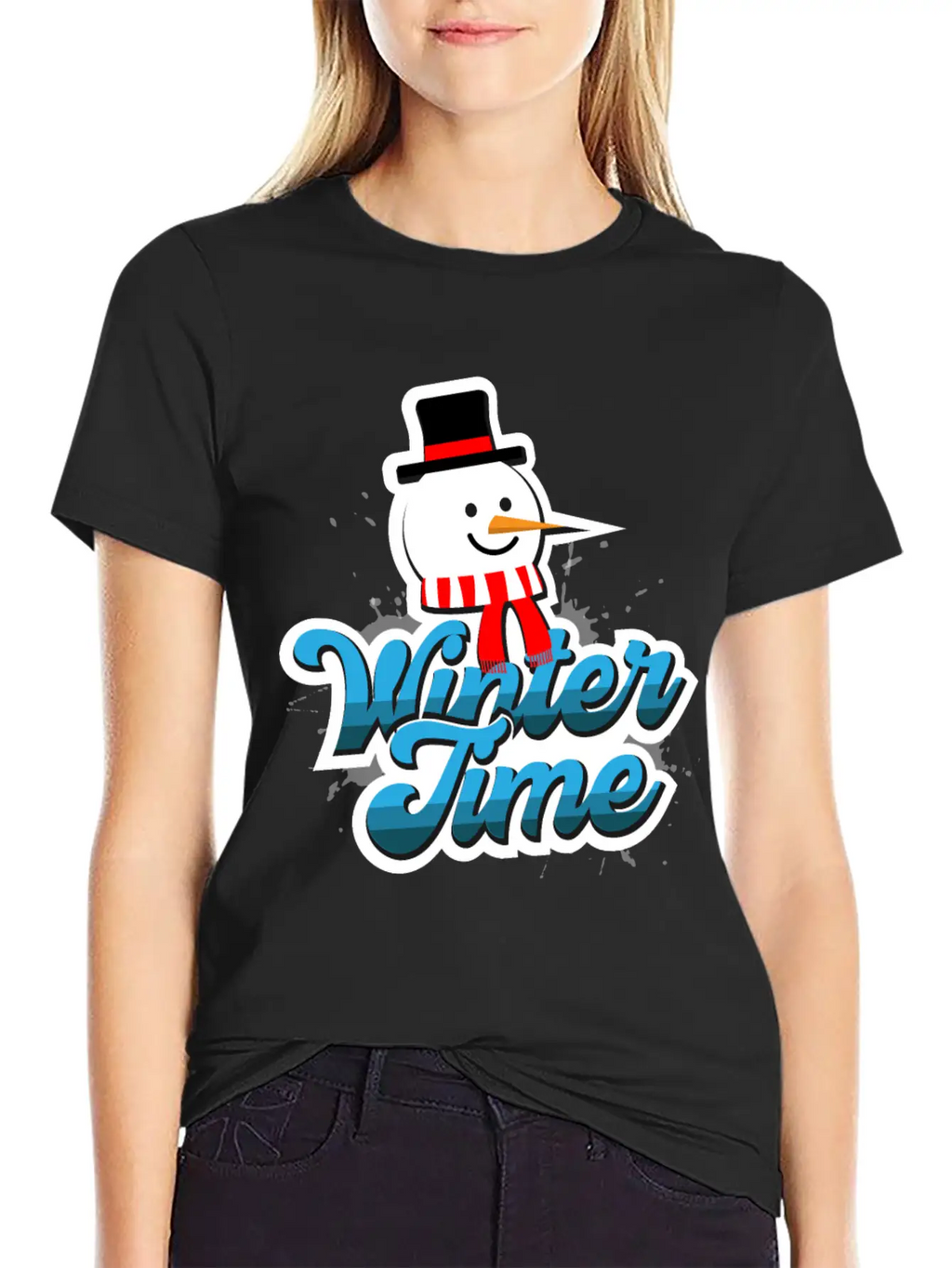 Winter Time Unisex Casual T-Shirt – Clean Design For Daily Comfort