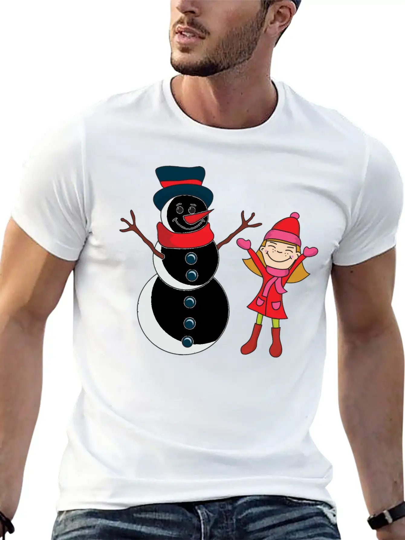 Winter Unisex Casual T-Shirt – Clean Design For Daily Comfort