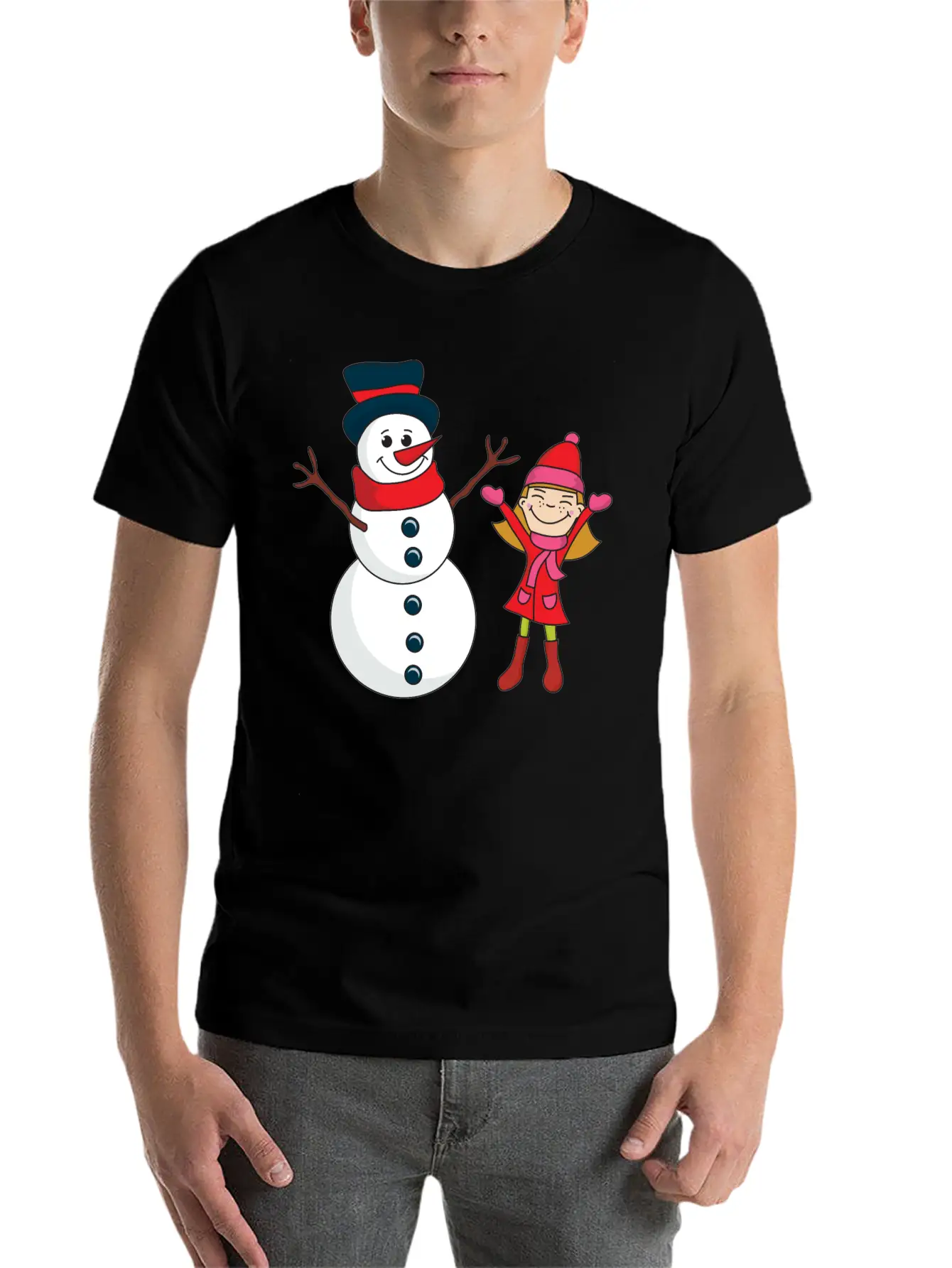 Winter Unisex Casual T-Shirt – Clean Design For Daily Comfort