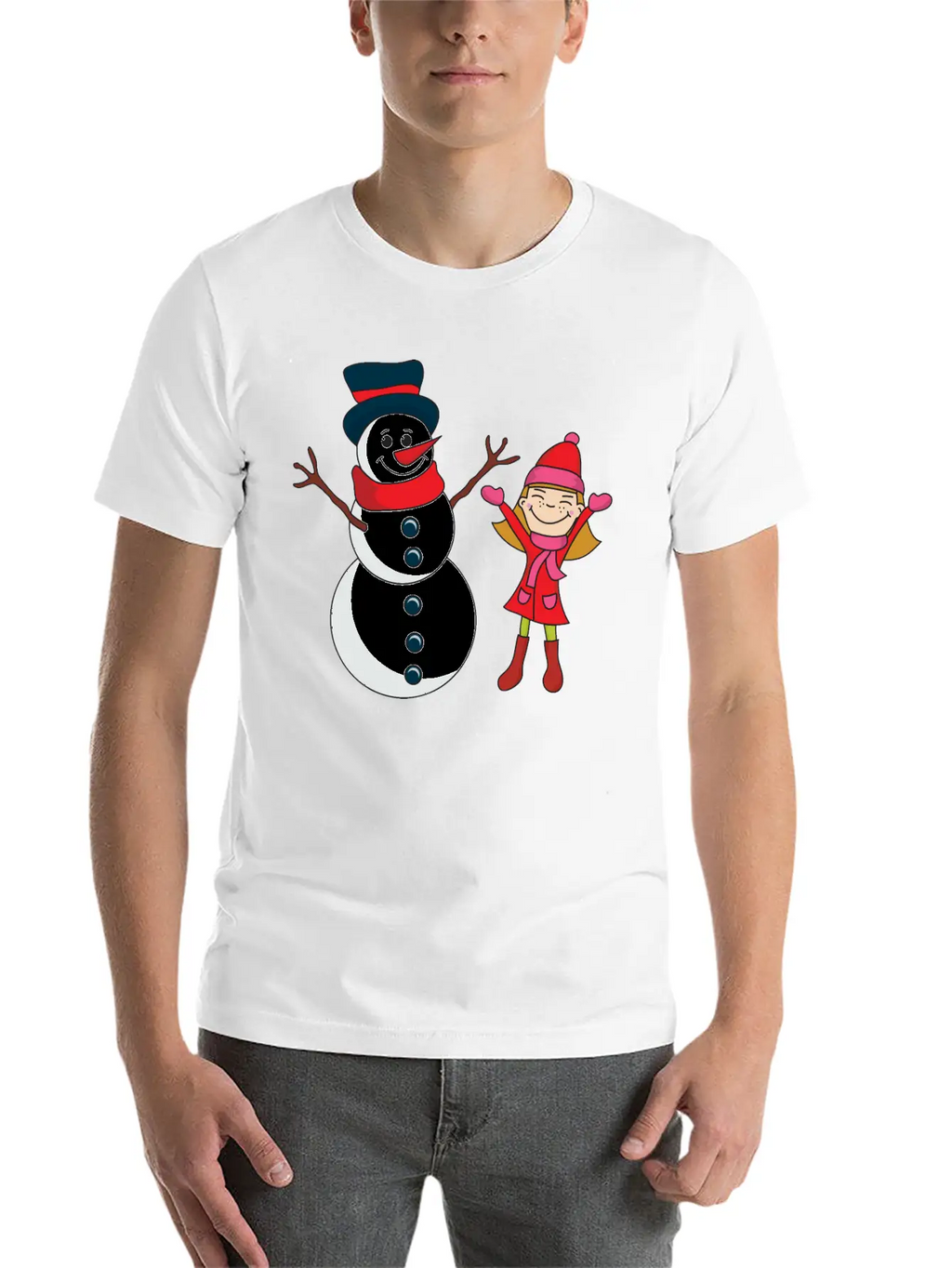 Winter Unisex Casual T-Shirt – Clean Design For Daily Comfort