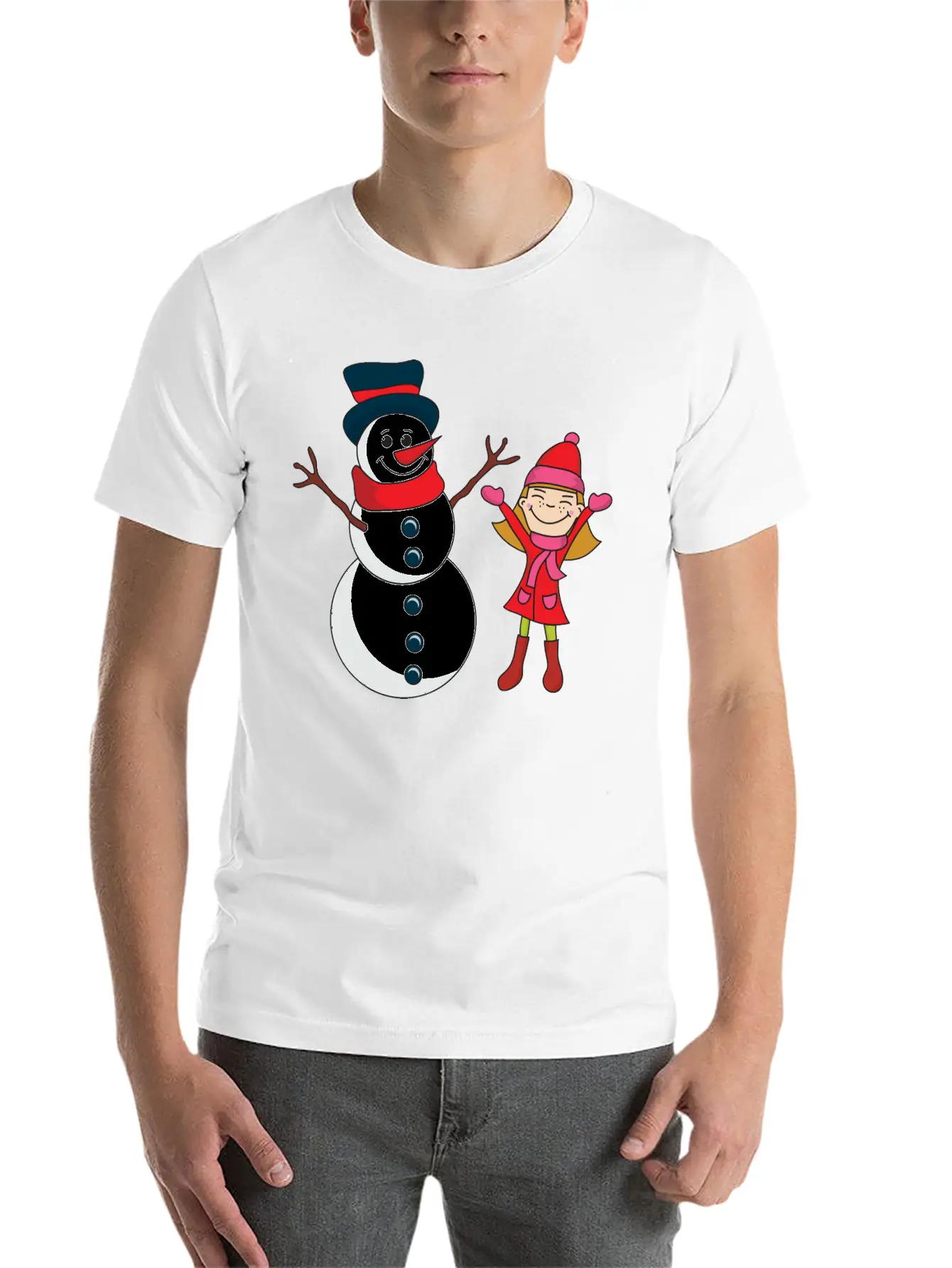 Winter Unisex Casual T-Shirt – Clean Design For Daily Comfort