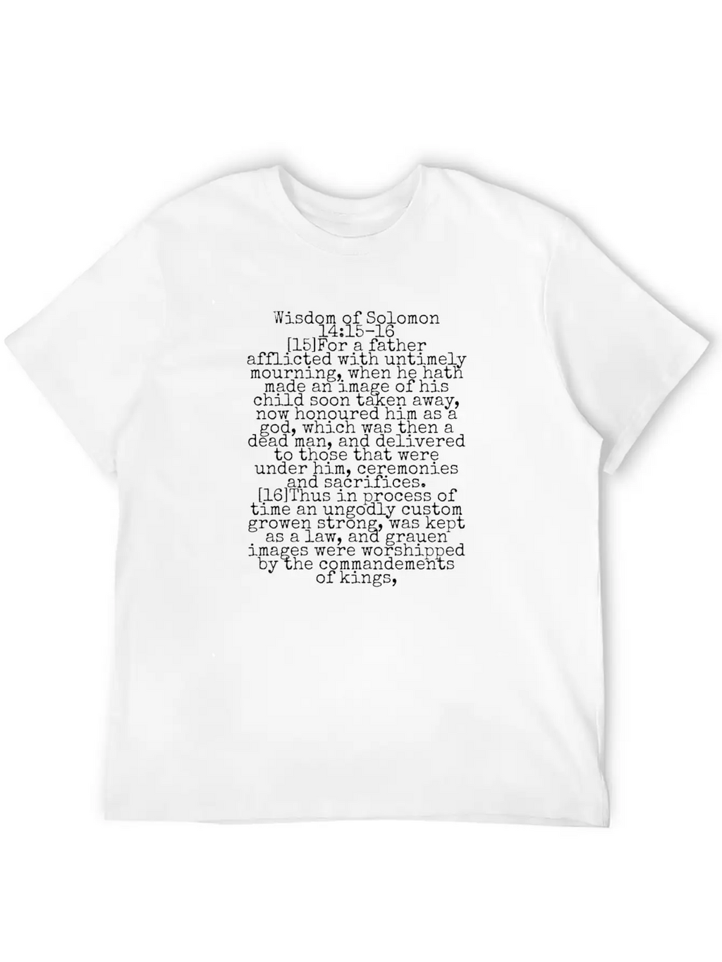 Wisdom Of Solomon Timeless Short Sleeve Tee – Comfy And Minimalist Design