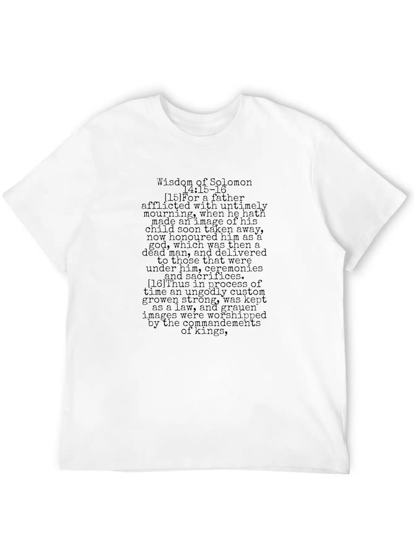 Wisdom Of Solomon Timeless Short Sleeve Tee – Comfy And Minimalist Design