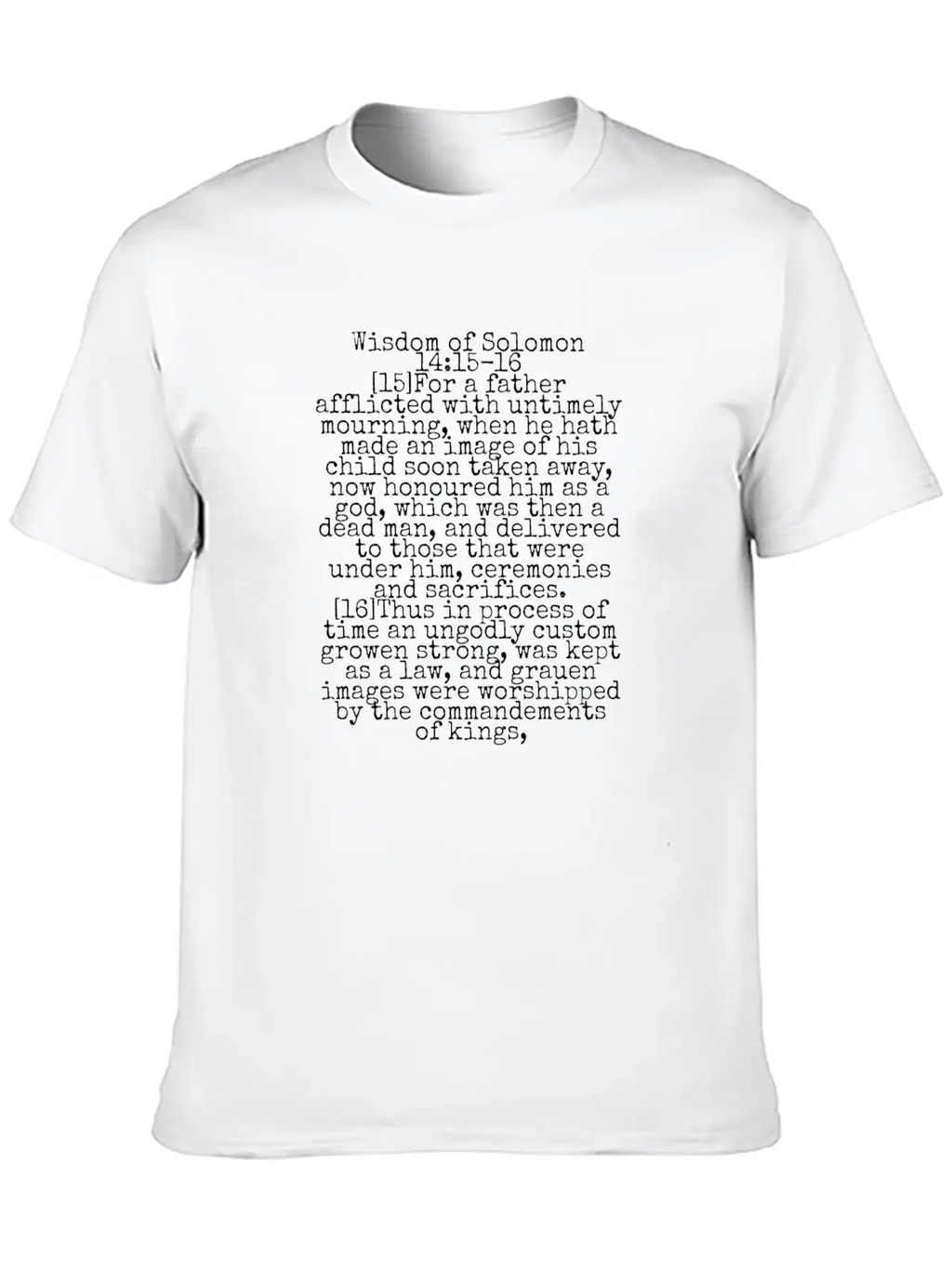 Wisdom Of Solomon Timeless Short Sleeve Tee – Comfy And Minimalist Design