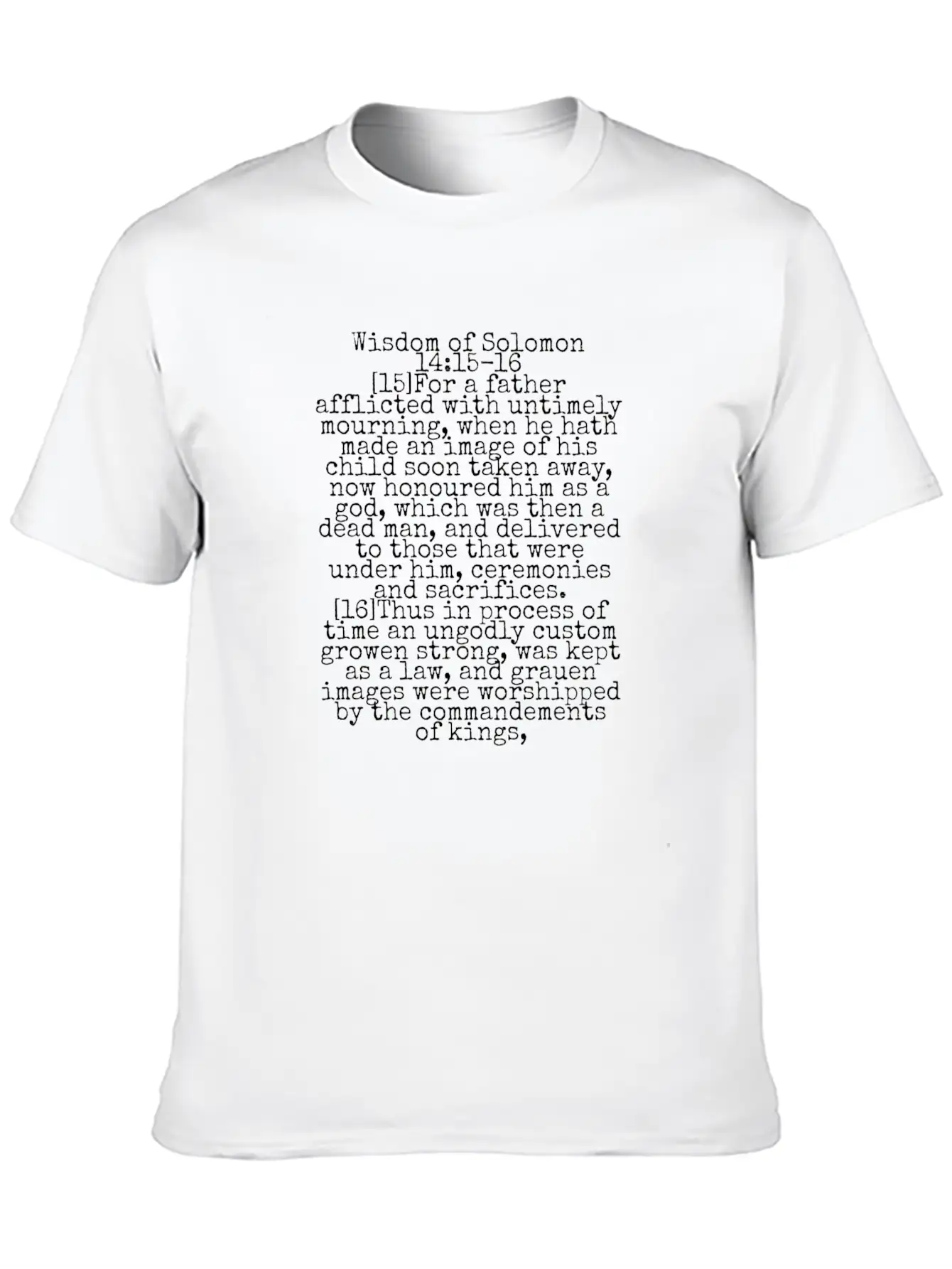 Wisdom Of Solomon Timeless Short Sleeve Tee – Comfy And Minimalist Design