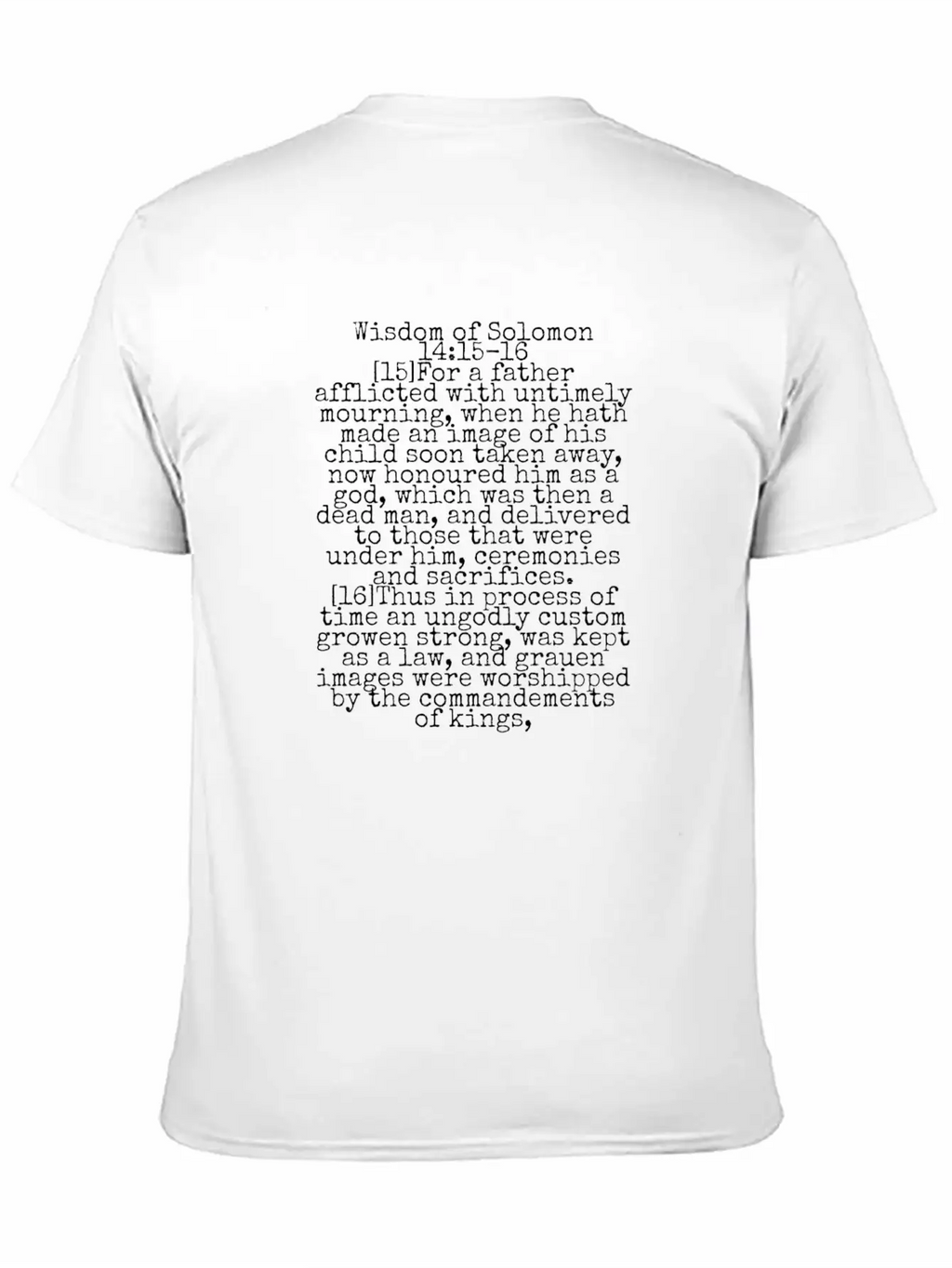 Wisdom Of Solomon Timeless Short Sleeve Tee – Comfy And Minimalist Design