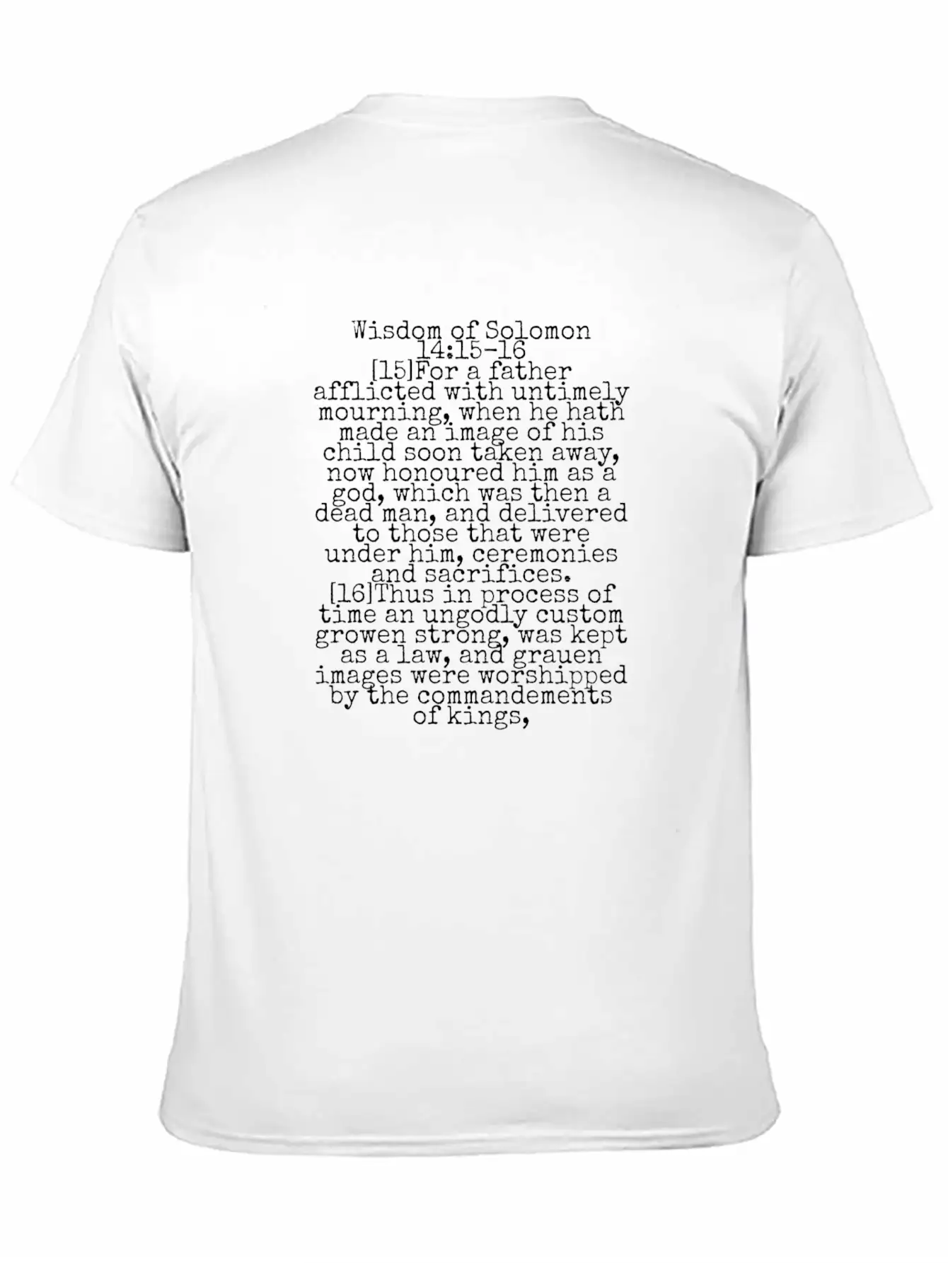 Wisdom Of Solomon Timeless Short Sleeve Tee – Comfy And Minimalist Design