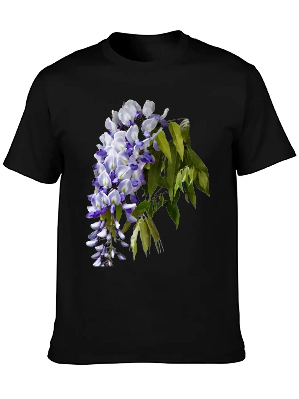 Wisteria And Leaves Unisex Casual T-Shirt – Clean Design For Daily Comfort