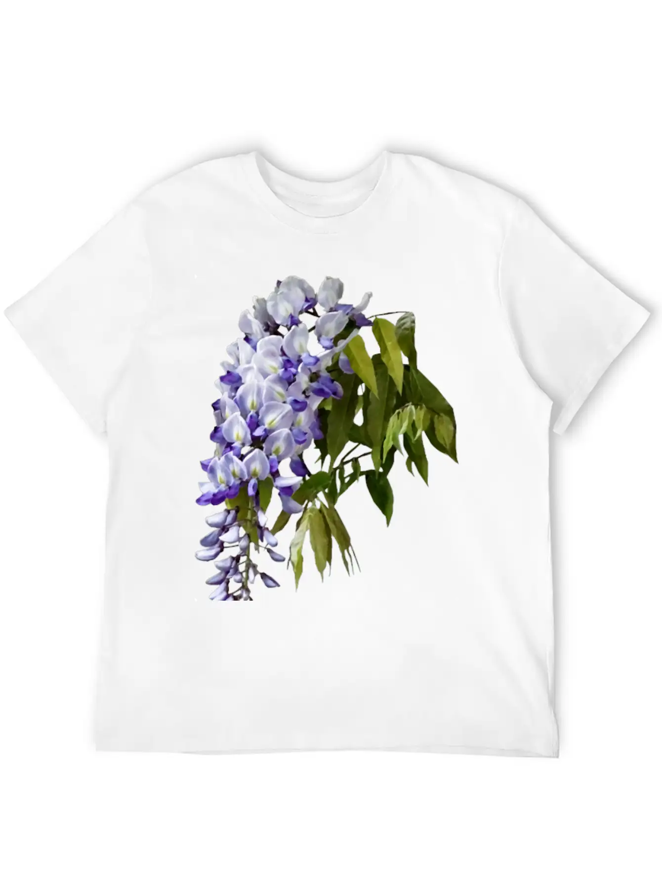 Wisteria And Leaves Unisex Casual T-Shirt – Clean Design For Daily Comfort