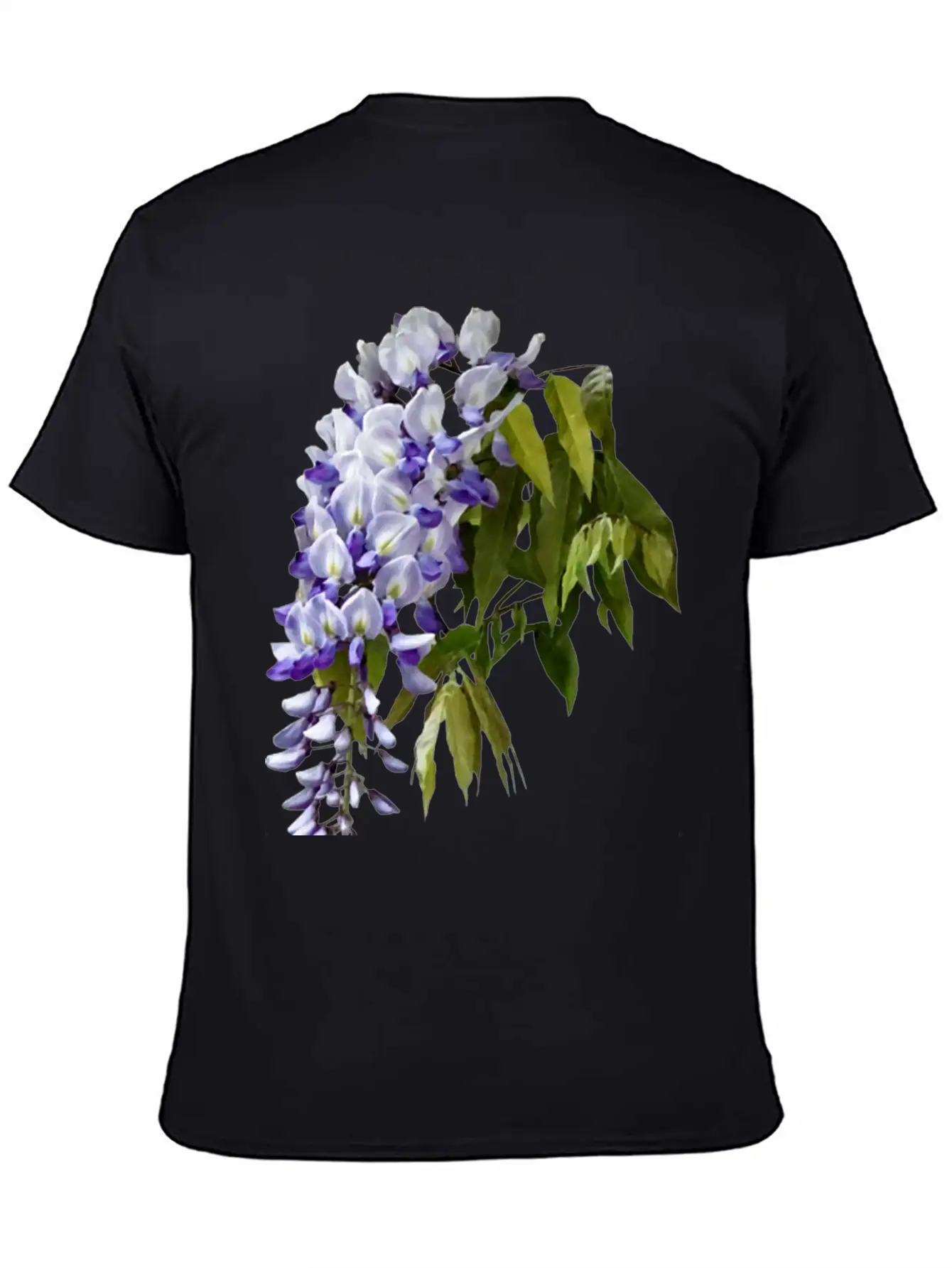 Wisteria And Leaves Unisex Casual T-Shirt – Clean Design For Daily Comfort