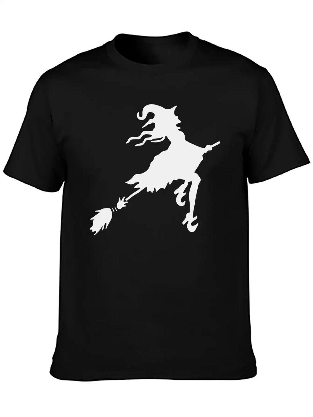 Witch Broom Classic Cotton Tee – Unisex Comfort For Any Season