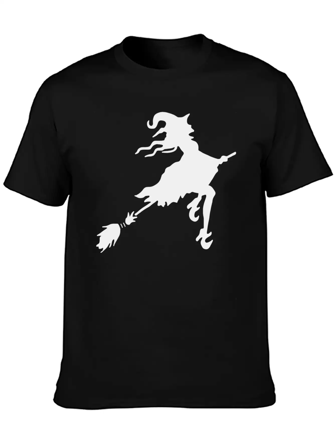 Witch Broom Classic Cotton Tee – Unisex Comfort For Any Season