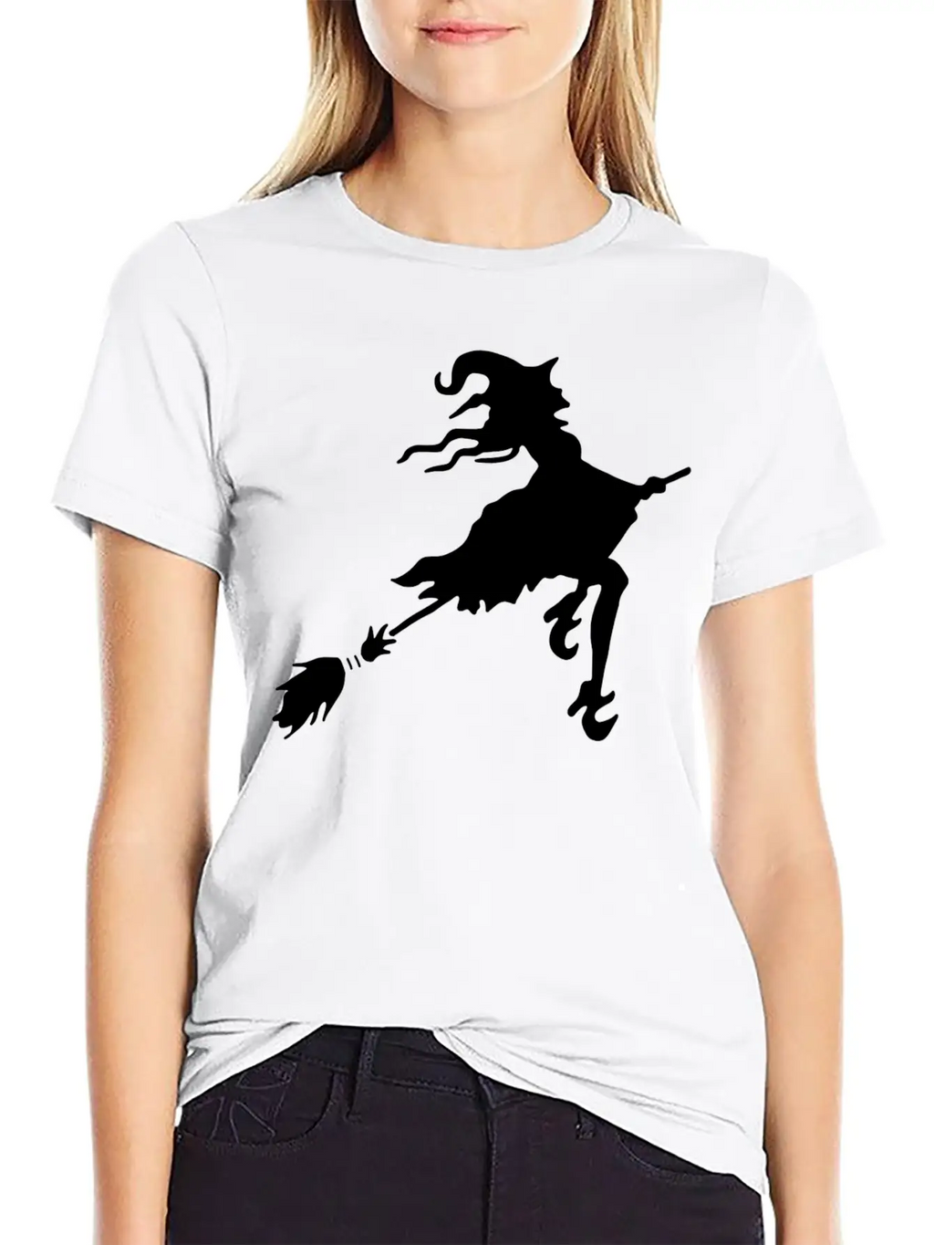 Witch Broom Classic Cotton Tee – Unisex Comfort For Any Season