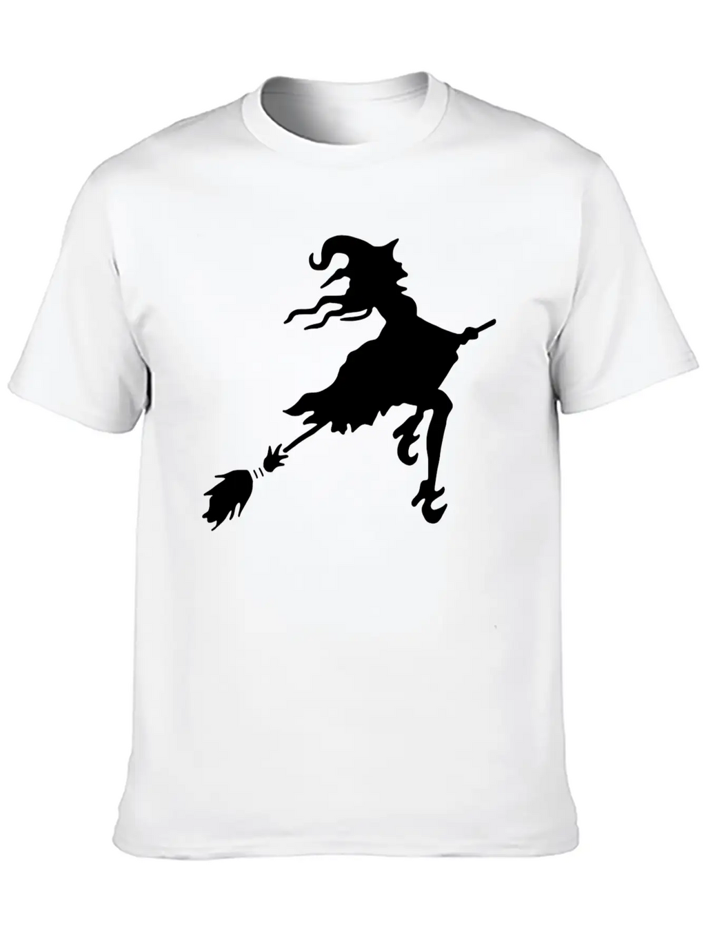 Witch Broom Classic Cotton Tee – Unisex Comfort For Any Season