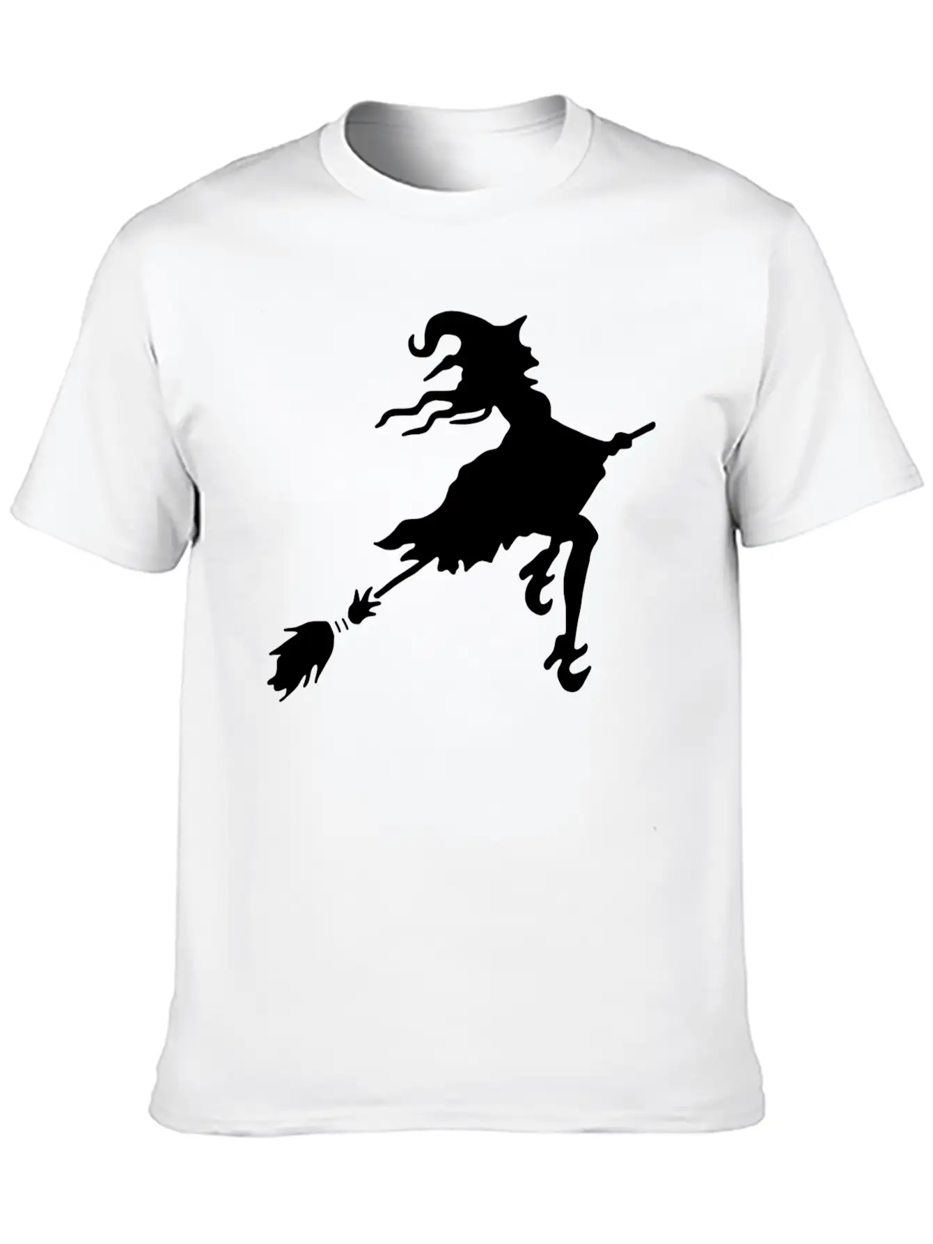 Witch Broom Classic Cotton Tee – Unisex Comfort For Any Season
