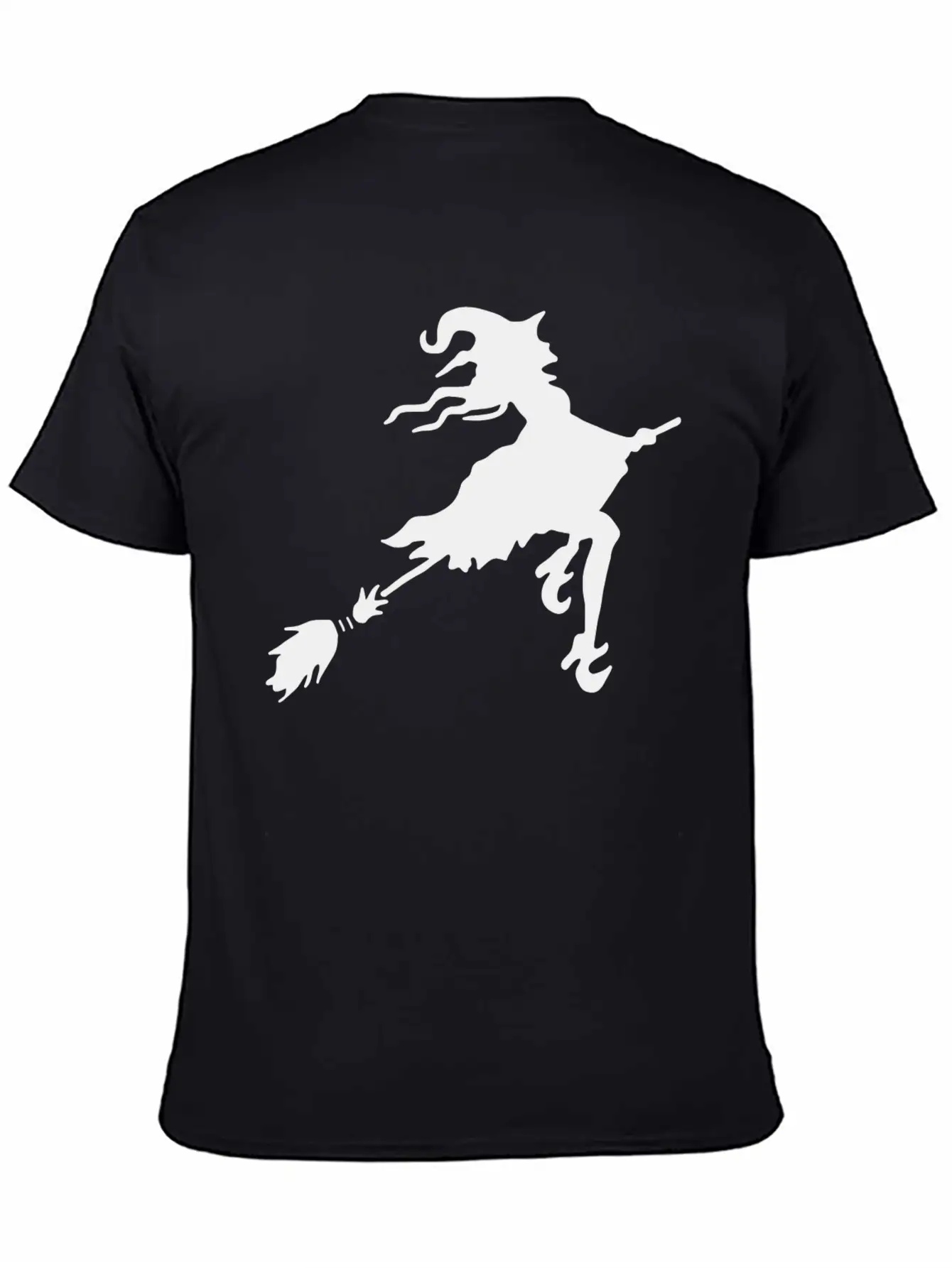 Witch Broom Classic Cotton Tee – Unisex Comfort For Any Season
