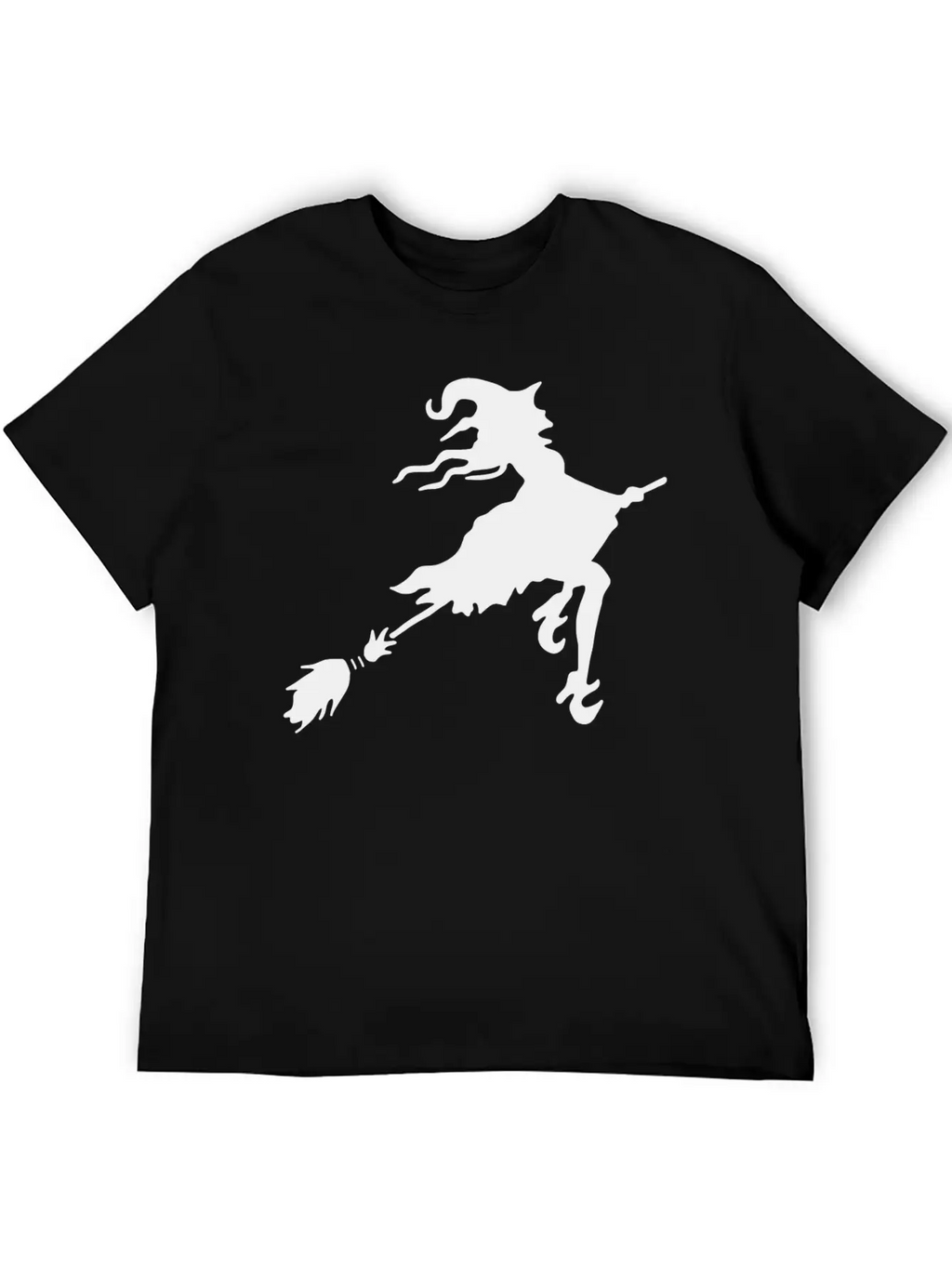 Witch Broom Classic Cotton Tee – Unisex Comfort For Any Season