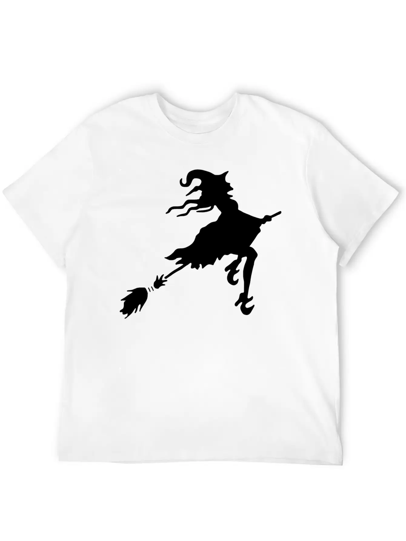 Witch Broom Classic Cotton Tee – Unisex Comfort For Any Season