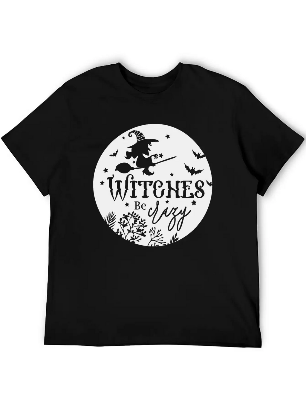 Witches Be Crazy Breathable Soft Cotton T-Shirt – Timeless Casual Look