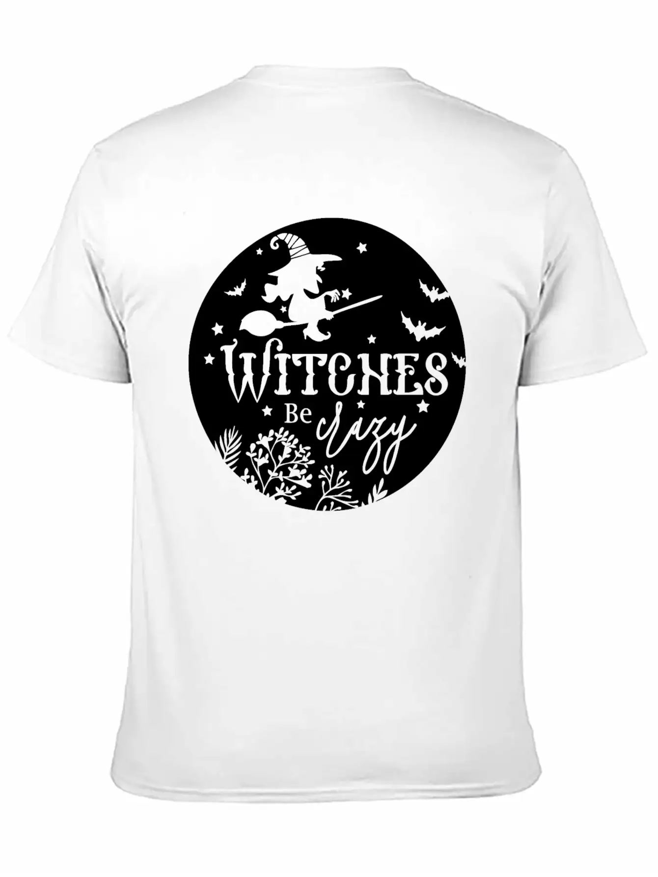 Witches Be Crazy Breathable Soft Cotton T-Shirt – Timeless Casual Look