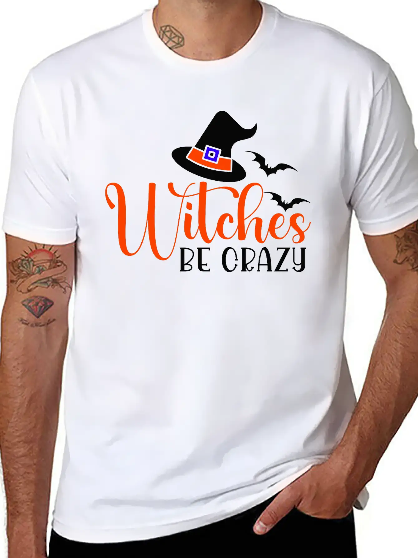 Witches Be Crazy Classic Cotton Tee – Unisex Comfort For Any Season
