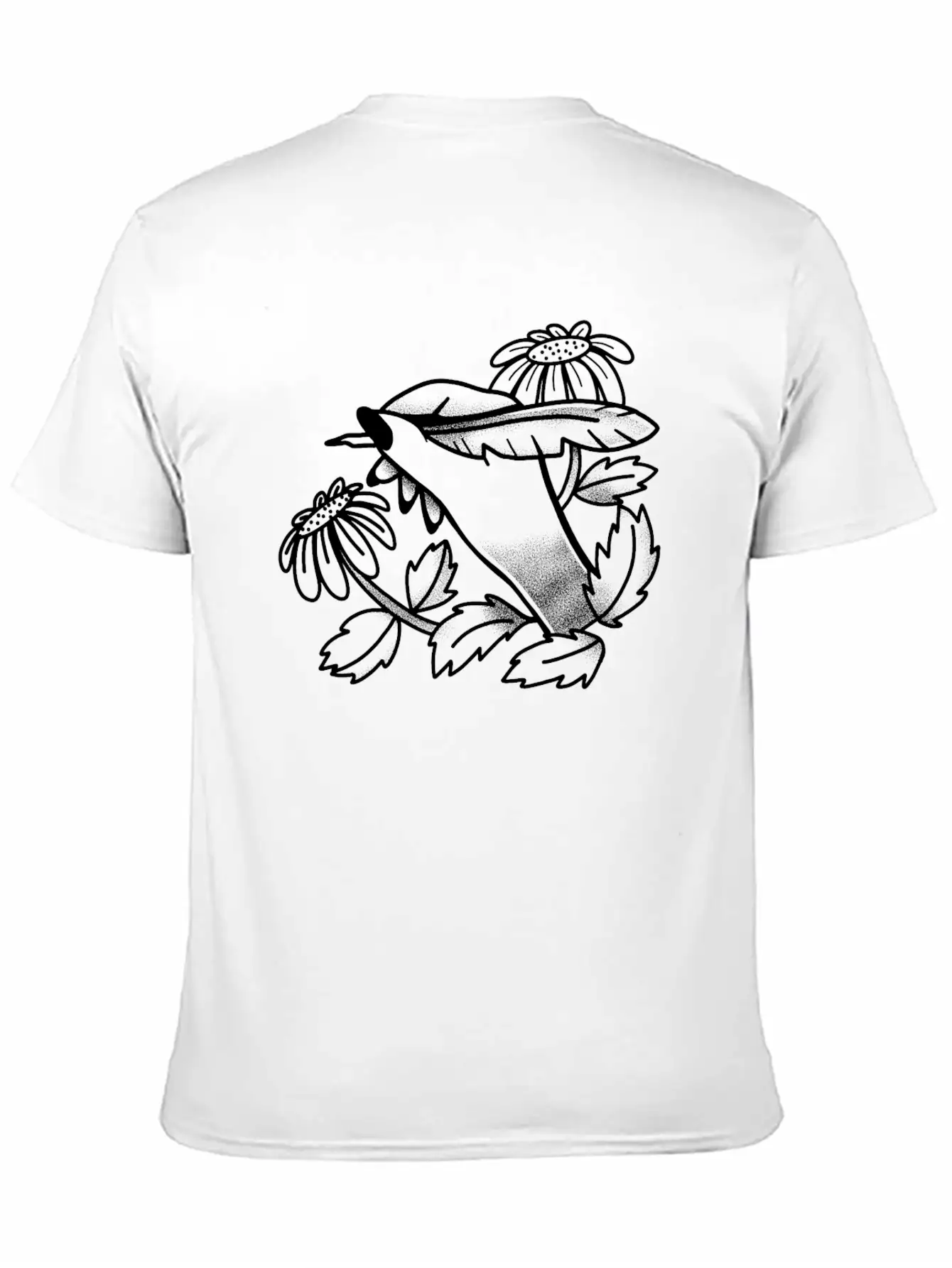 Witchy Boho Tattoo Hand Writing With Dandelions Stylish Everyday T-Shirt – Unisex Basic Cotton Tee