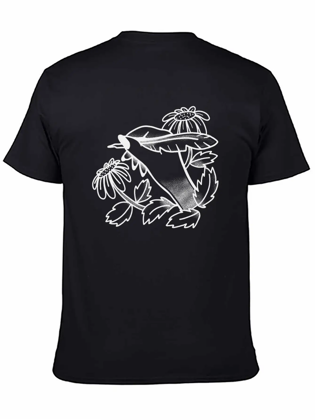 Witchy Boho Tattoo Hand Writing With Dandelions Stylish Everyday T-Shirt – Unisex Basic Cotton Tee