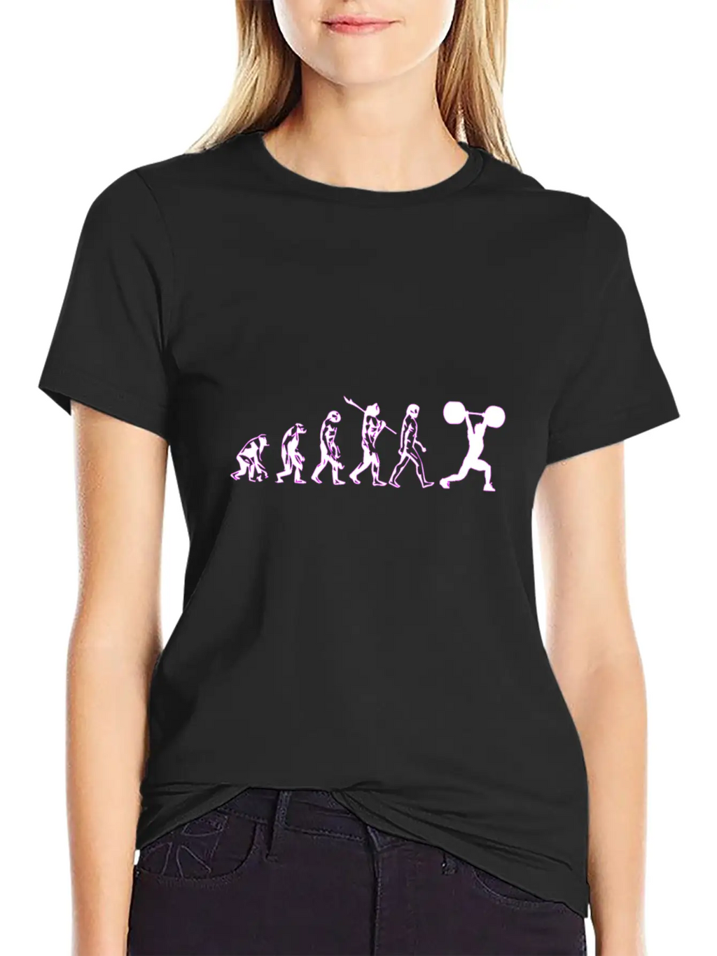 With Dumbbell Training For Evolution Stylish Everyday T-Shirt – Unisex Basic Cotton Tee