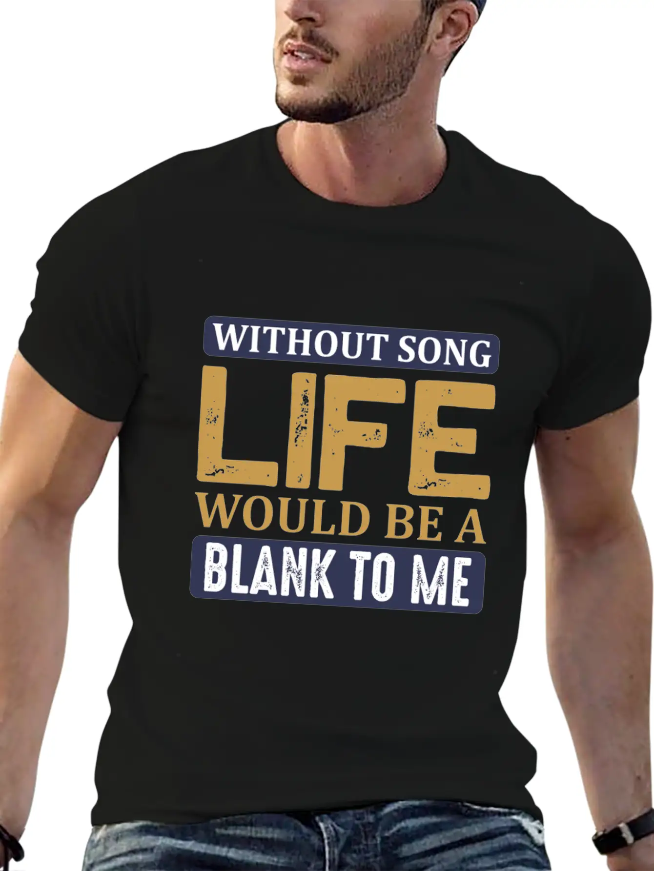 Without Song Life Would Be A Blank To Me Classic Cotton Tee – Unisex Comfort For Any Season