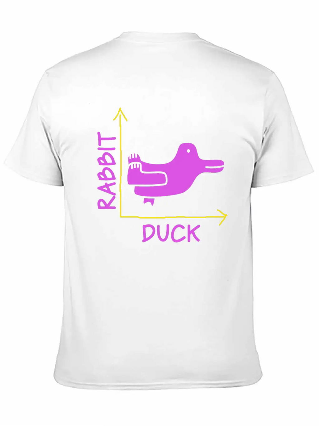 Wittgensteins Rabbit Duck Illusion Basic Graphic T-Shirt – Daily Comfort In Soft Cotton