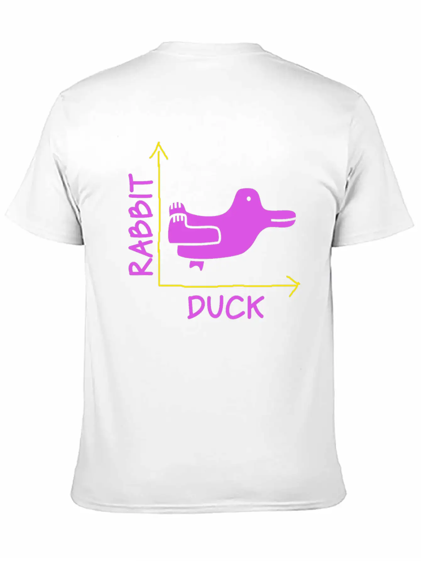 Wittgensteins Rabbit Duck Illusion Basic Graphic T-Shirt – Daily Comfort In Soft Cotton