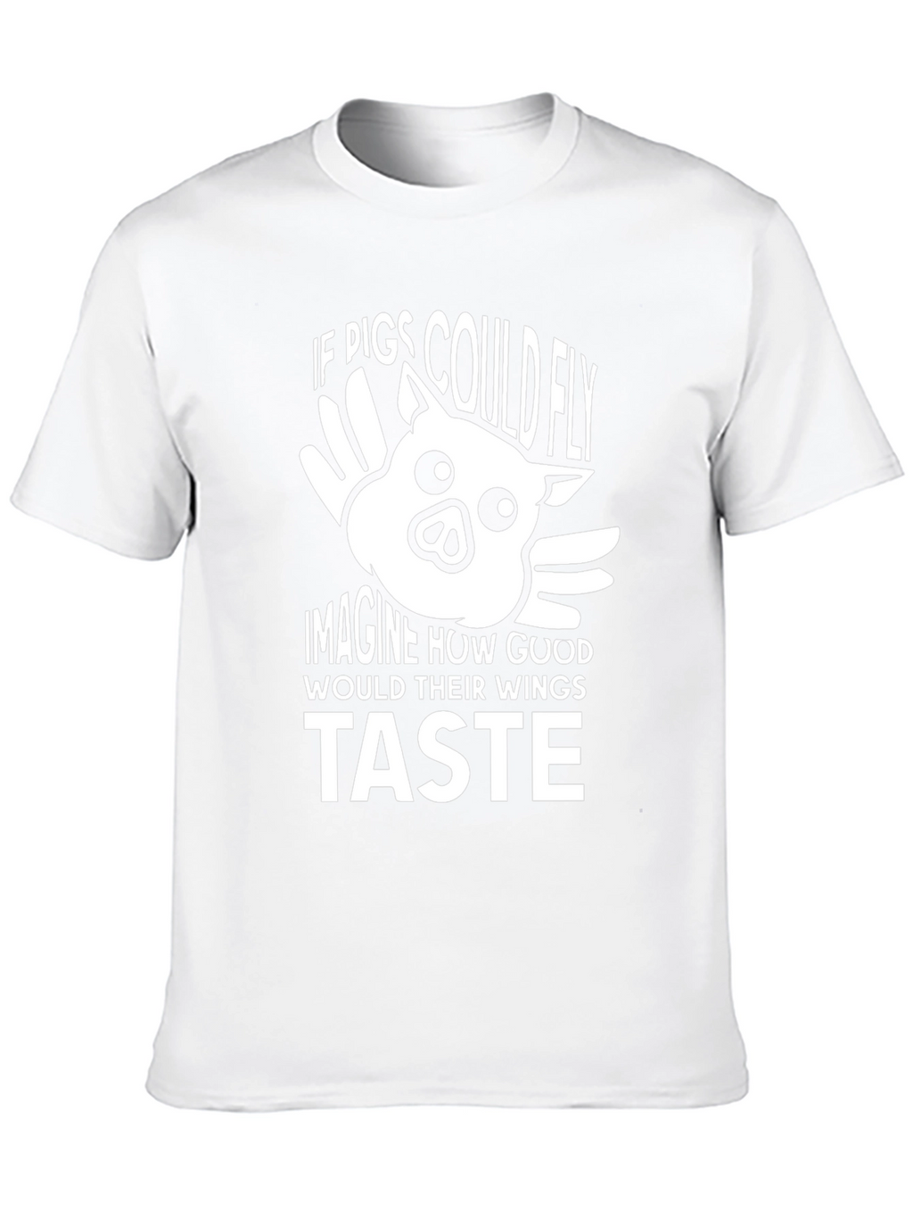 Funny Pig Wings Graphic T-Shirt - Unisex Black Tee