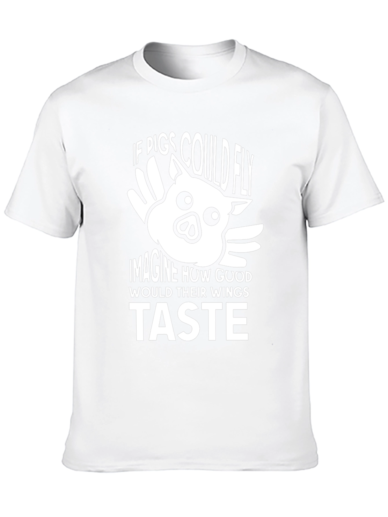 Funny Pig Wings Graphic T-Shirt - Unisex Black Tee